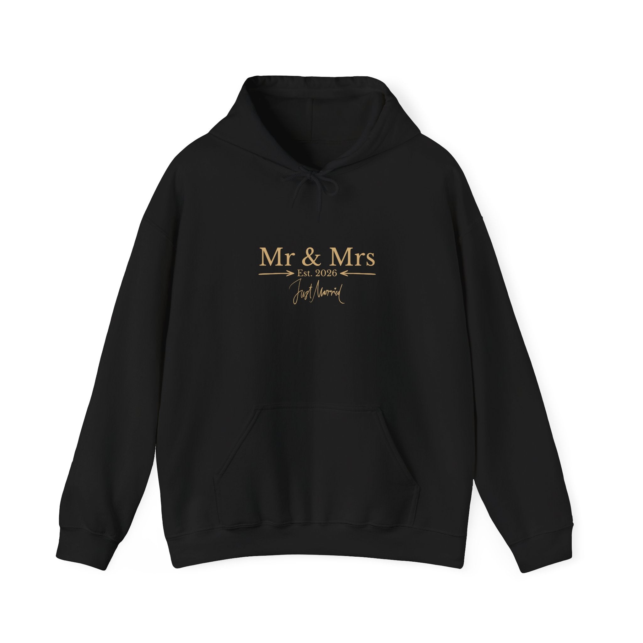 Hoodie „Mr & Mrs Est. 2026“ – Hochzeits Hoodie für Paare – Just Married Geschenk