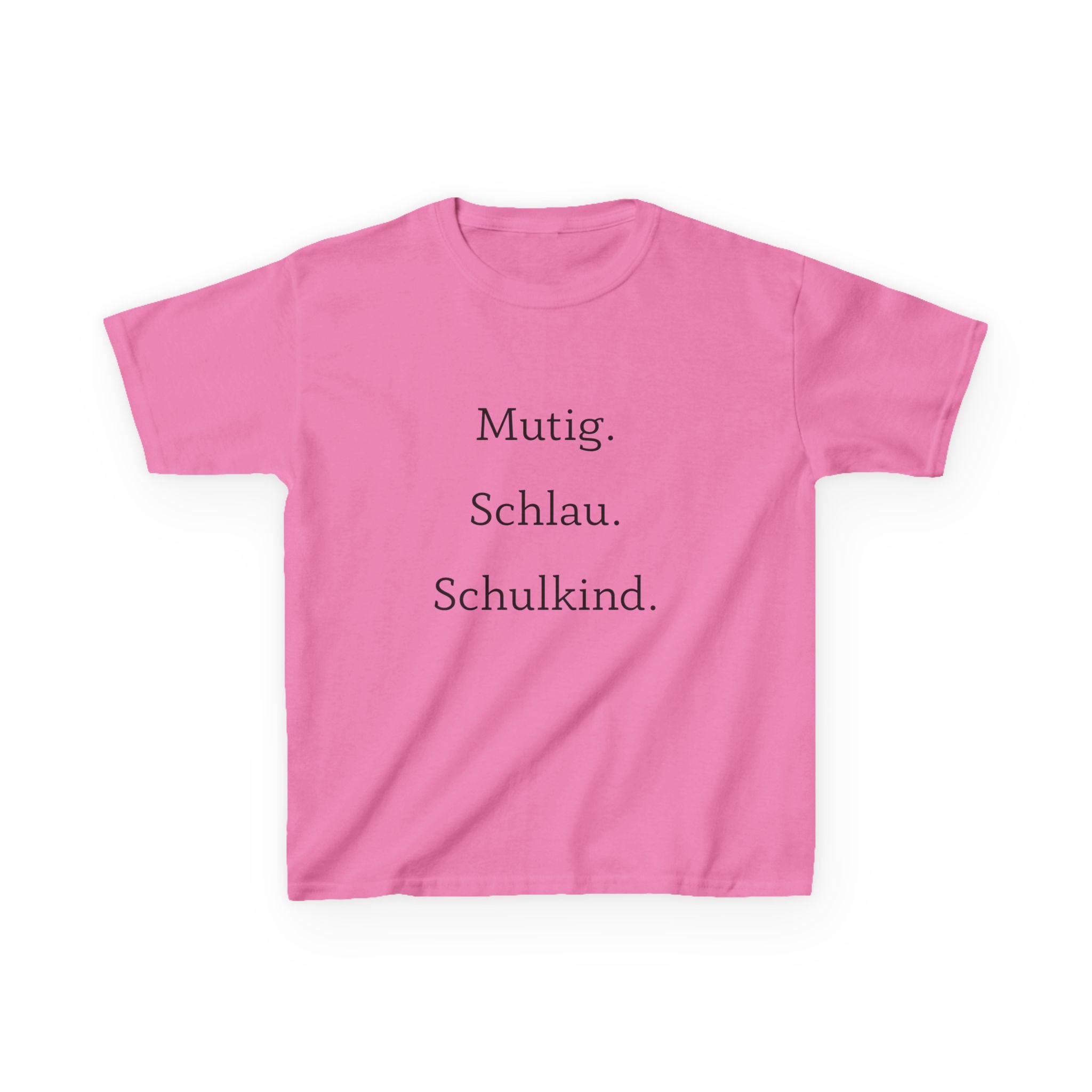 Mutig. Schlau. Schulkind. Kinder T-Shirt | Einschulung Jungen & Mädchen | Modernes Schulstart Shirt