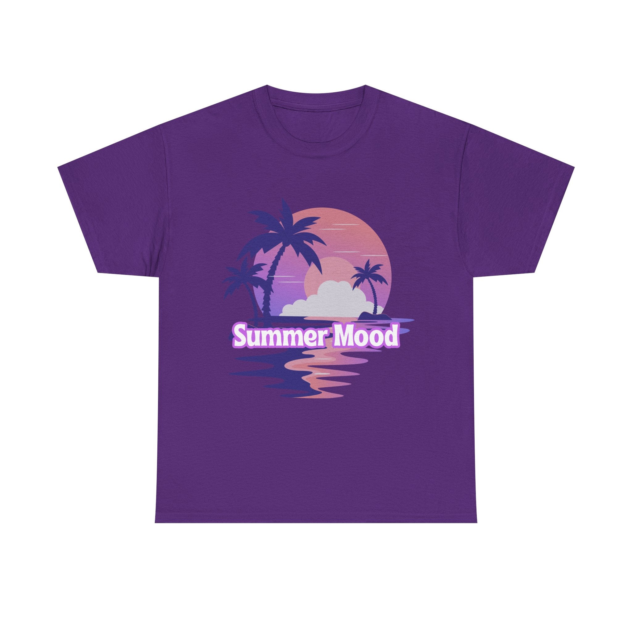 Summer Mood T-Shirt | Sommer Shirt für Damen & Herren | Urlaub Strand Sunset Palmen Shirt