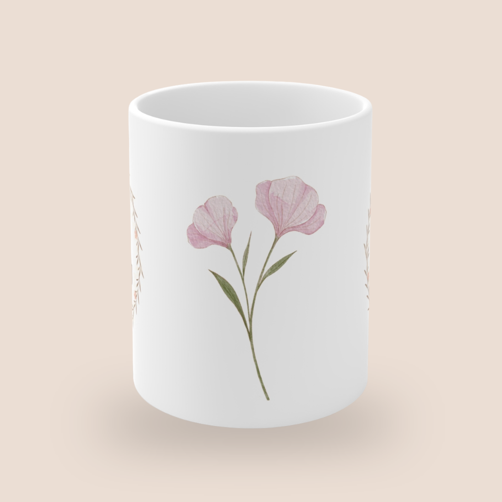 Einfach Frühling Tasse – Frühlingsgeschenk | Blumen Tasse | Ostern Geschenk 330 ml