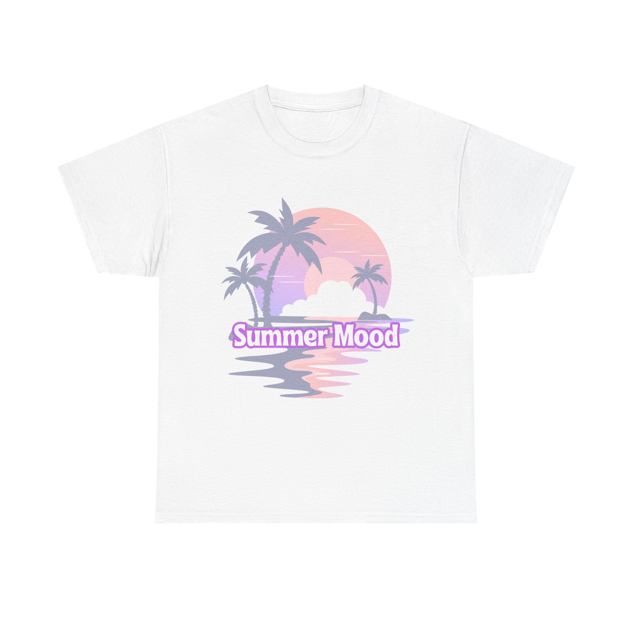 Summer Mood T-Shirt | Sommer Shirt für Damen & Herren | Urlaub Strand Sunset Palmen Shirt