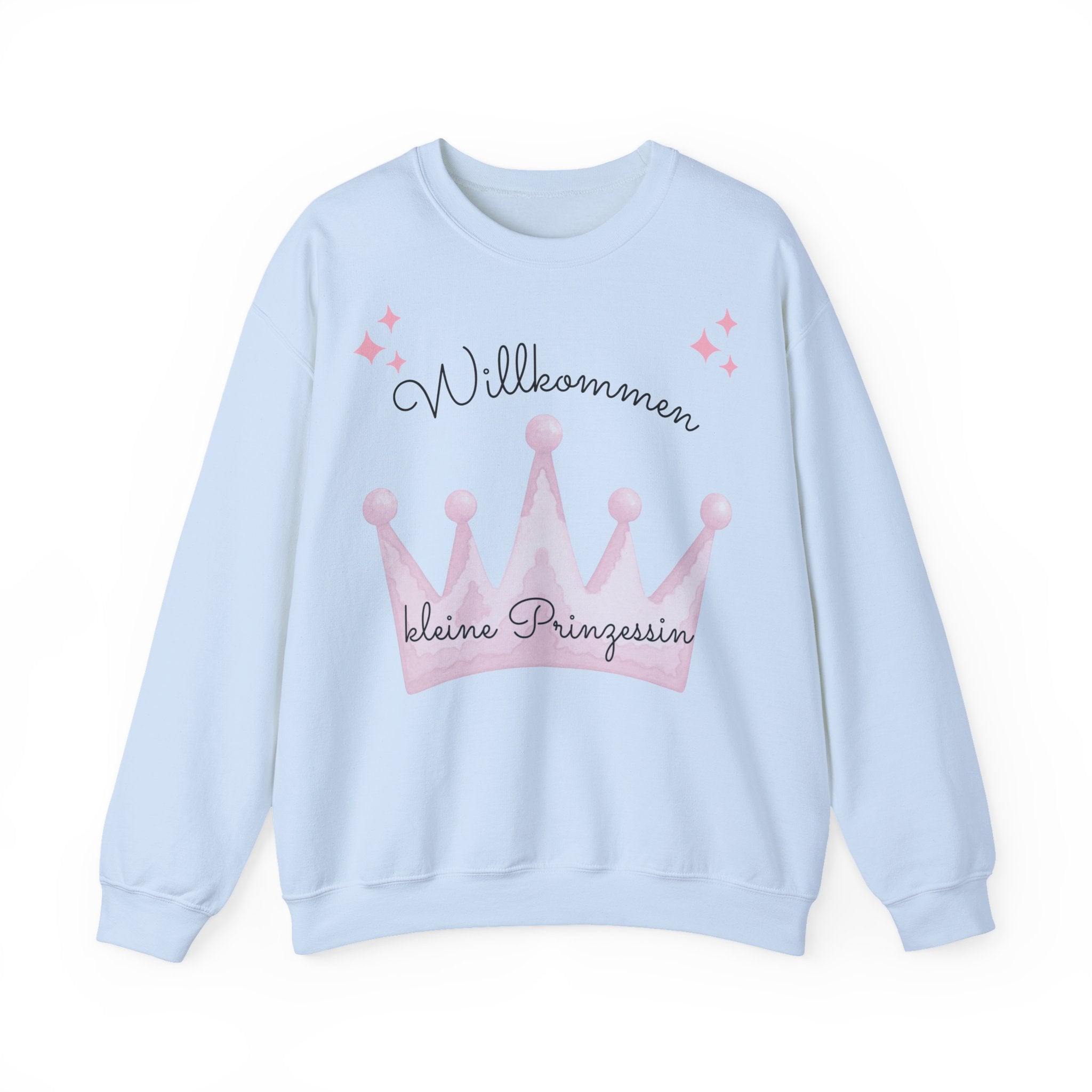 Willkommen kleine Prinzessin Sweatshirt – Süßes Schwangerschaft & Baby Sweatshirt – Geschenk zur Geburt Mädchen