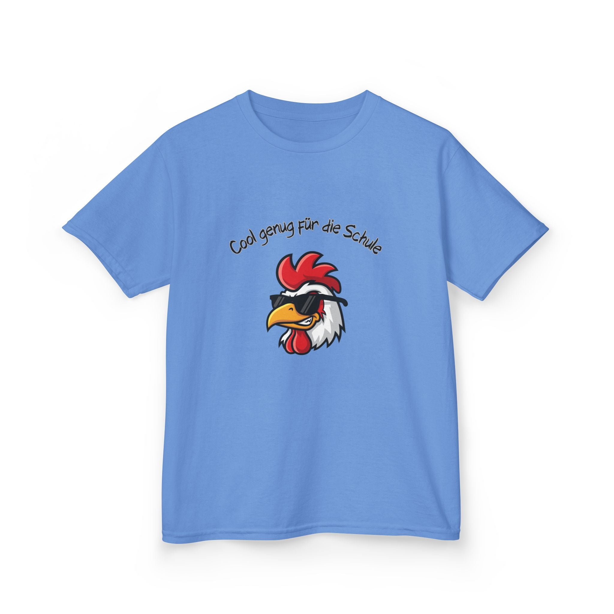 Cool genug für die Schule Kinder T-Shirt | Einschulung Jungen 2026 | Lustiges Schulstart Shirt mit Huhn