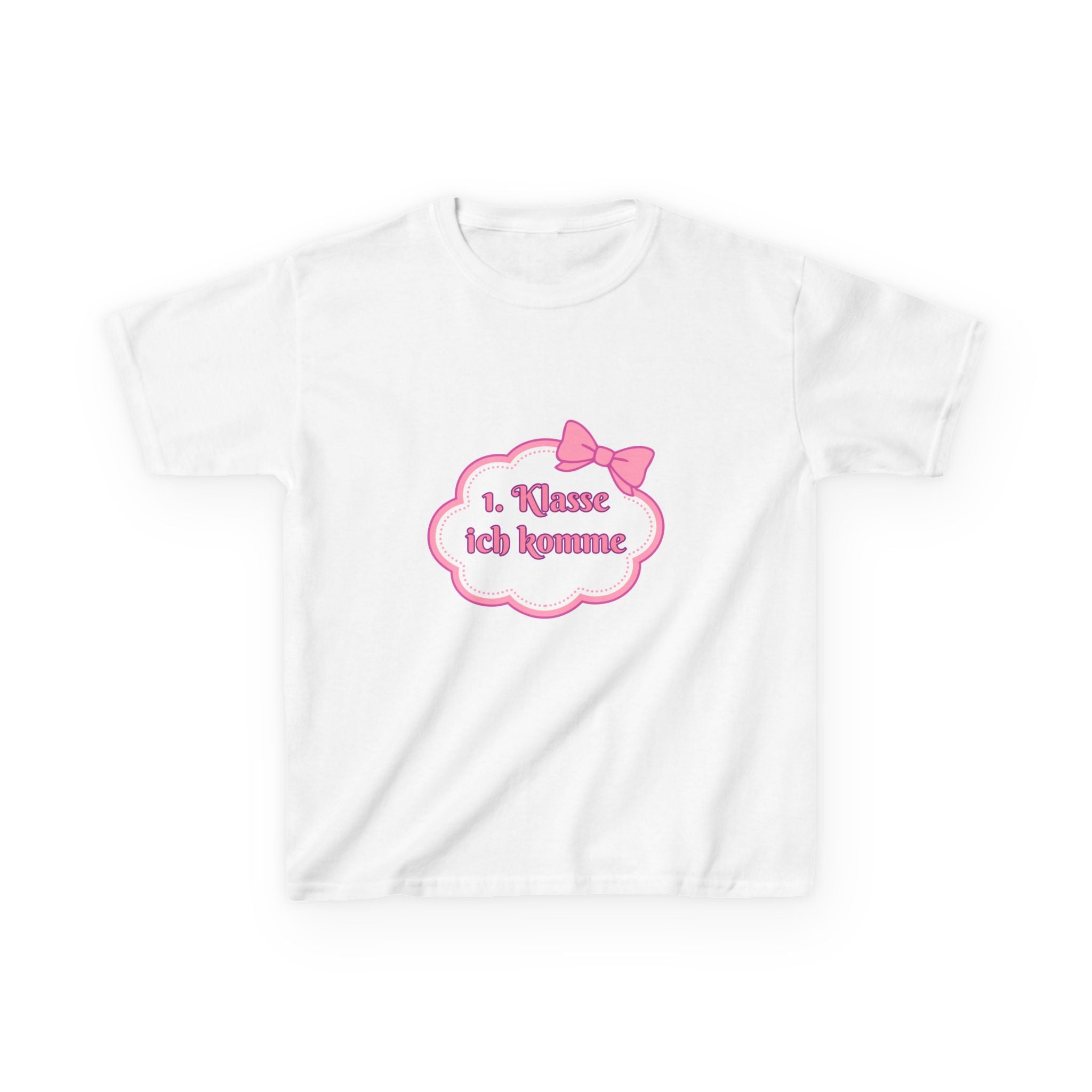 1. Klasse ich komme Kinder T-Shirt | Einschulung Mädchen | Süßes Schulstart Shirt mit Schleife