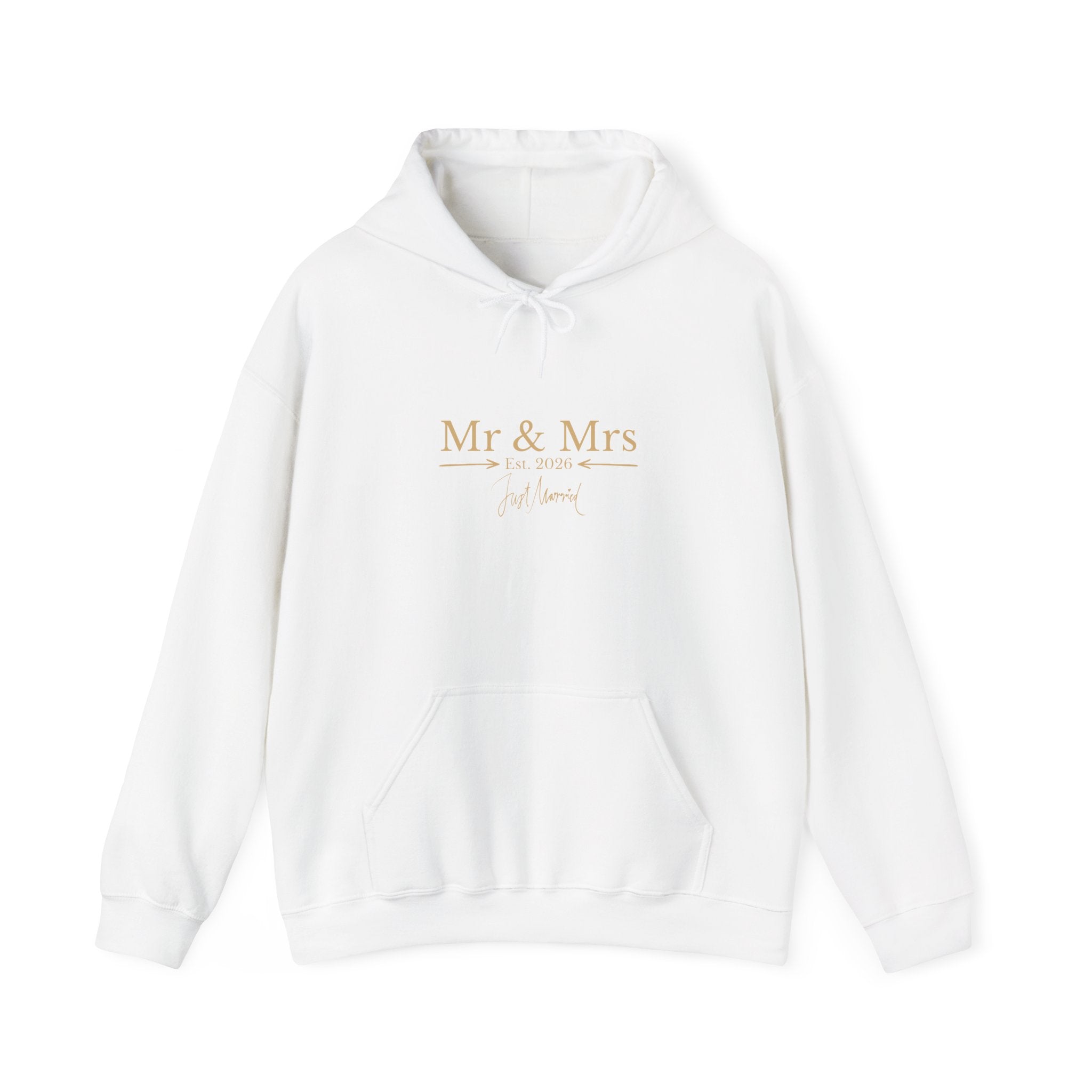 Hoodie „Mr & Mrs Est. 2026“ – Hochzeits Hoodie für Paare – Just Married Geschenk