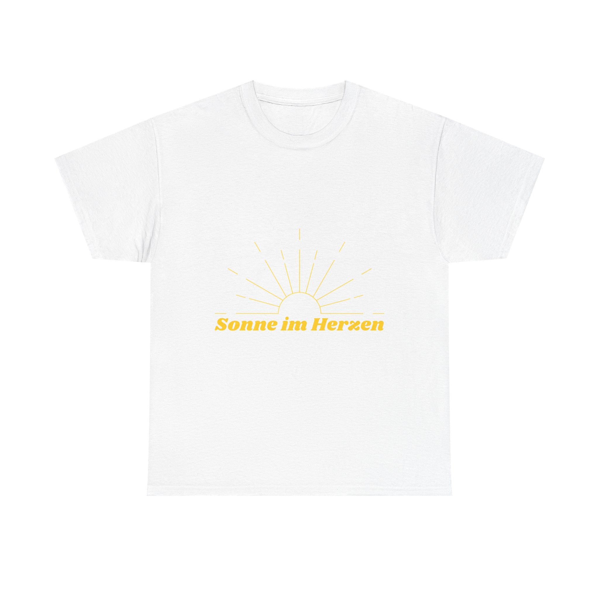 Sonne im Herzen T-Shirt | Sommer Shirt für Damen & Herren | Minimalistisches Sonnen Design