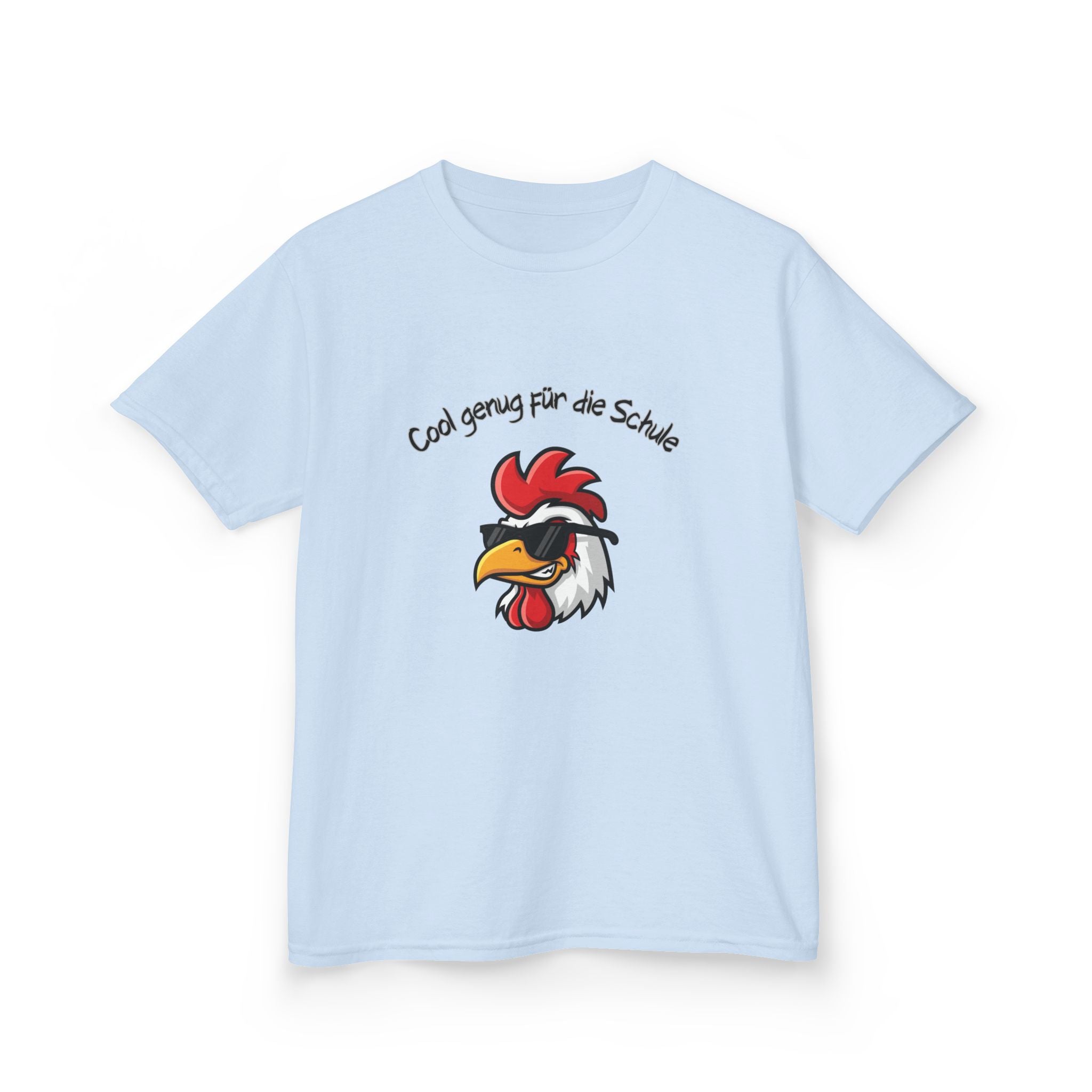 Cool genug für die Schule Kinder T-Shirt | Einschulung Jungen 2026 | Lustiges Schulstart Shirt mit Huhn