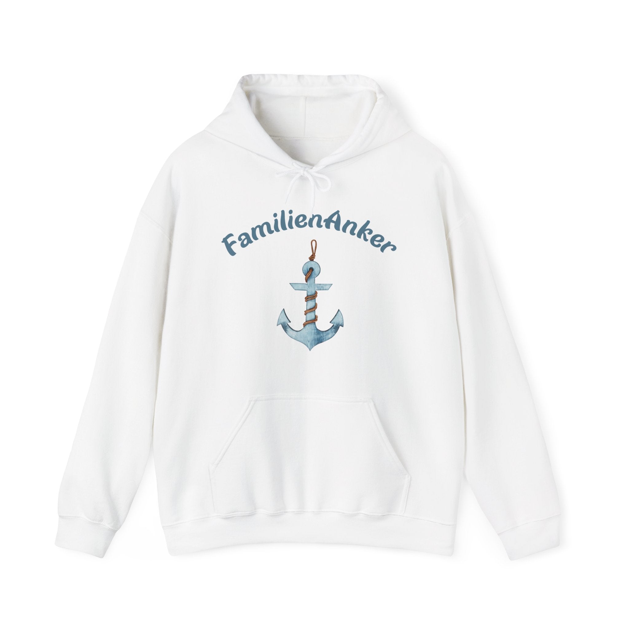 FamilienAnker Hoodie – Geschenk für Papa – Maritimer Kapuzenpullover für Väter – Vatertag Geschenk