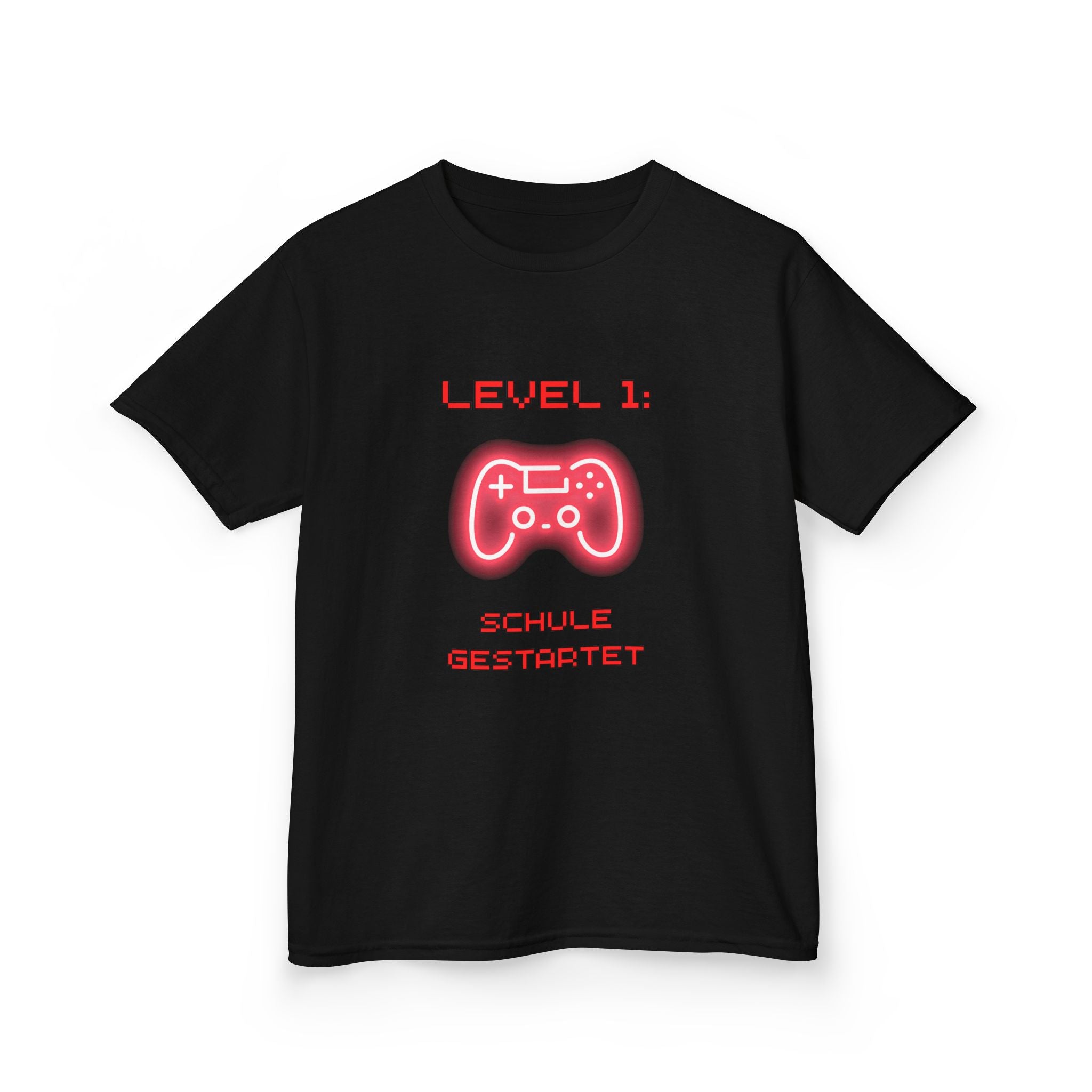 Level 1 Schule gestartet Kinder T-Shirt | Gamer Einschulung Jungen | Cooles Schulstart Shirt 2026