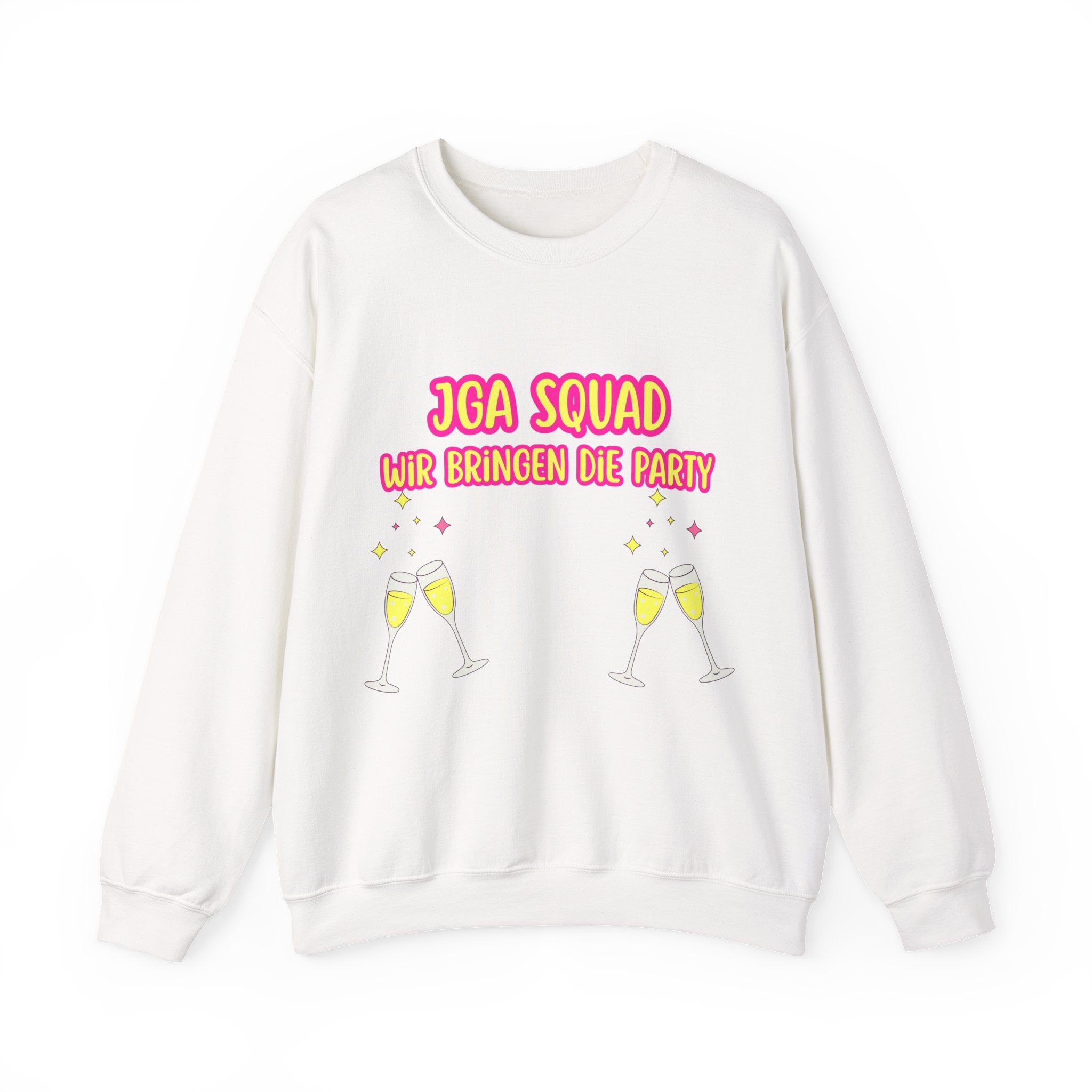 JGA Squad Sweatshirt – Wir bringen die Party | Junggesellinnenabschied Pullover | Team Bride Outfit