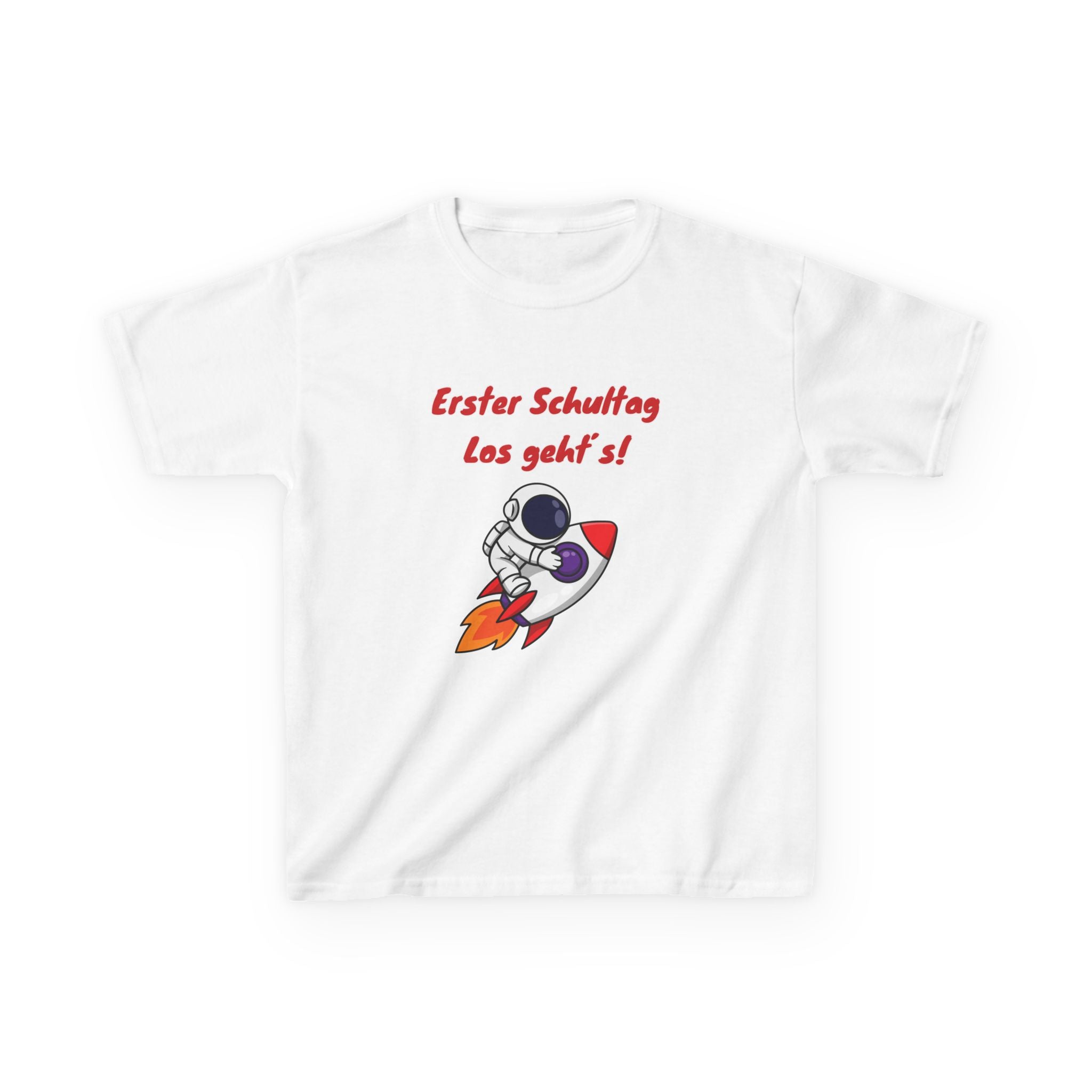 Erster Schultag Los geht’s Kinder T-Shirt | Einschulung Jungen | Cooles Schulstart Shirt mit Rakete