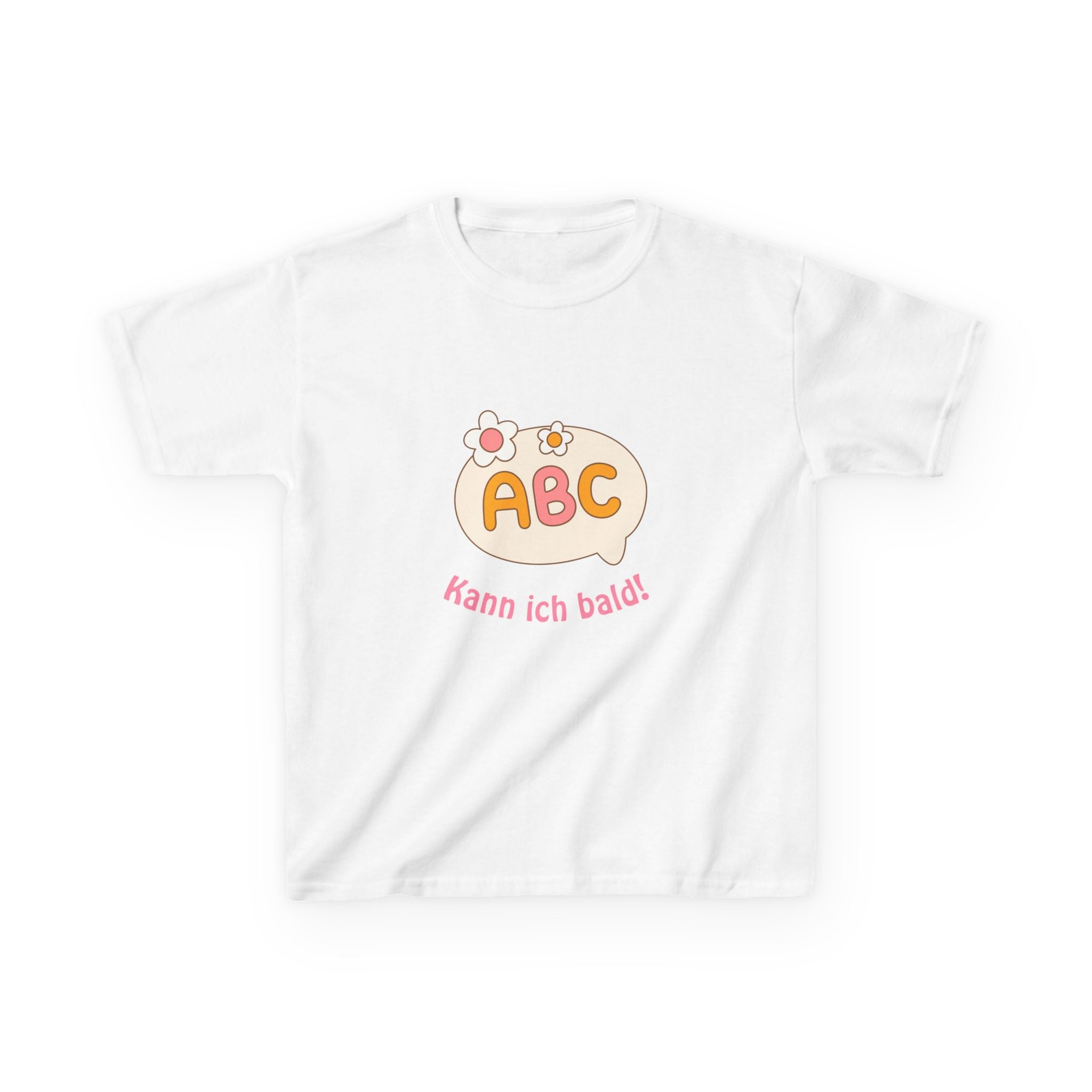 ABC kann ich bald Kinder T-Shirt | Einschulung Mädchen | Süßes Schulstart Shirt mit ABC Motiv