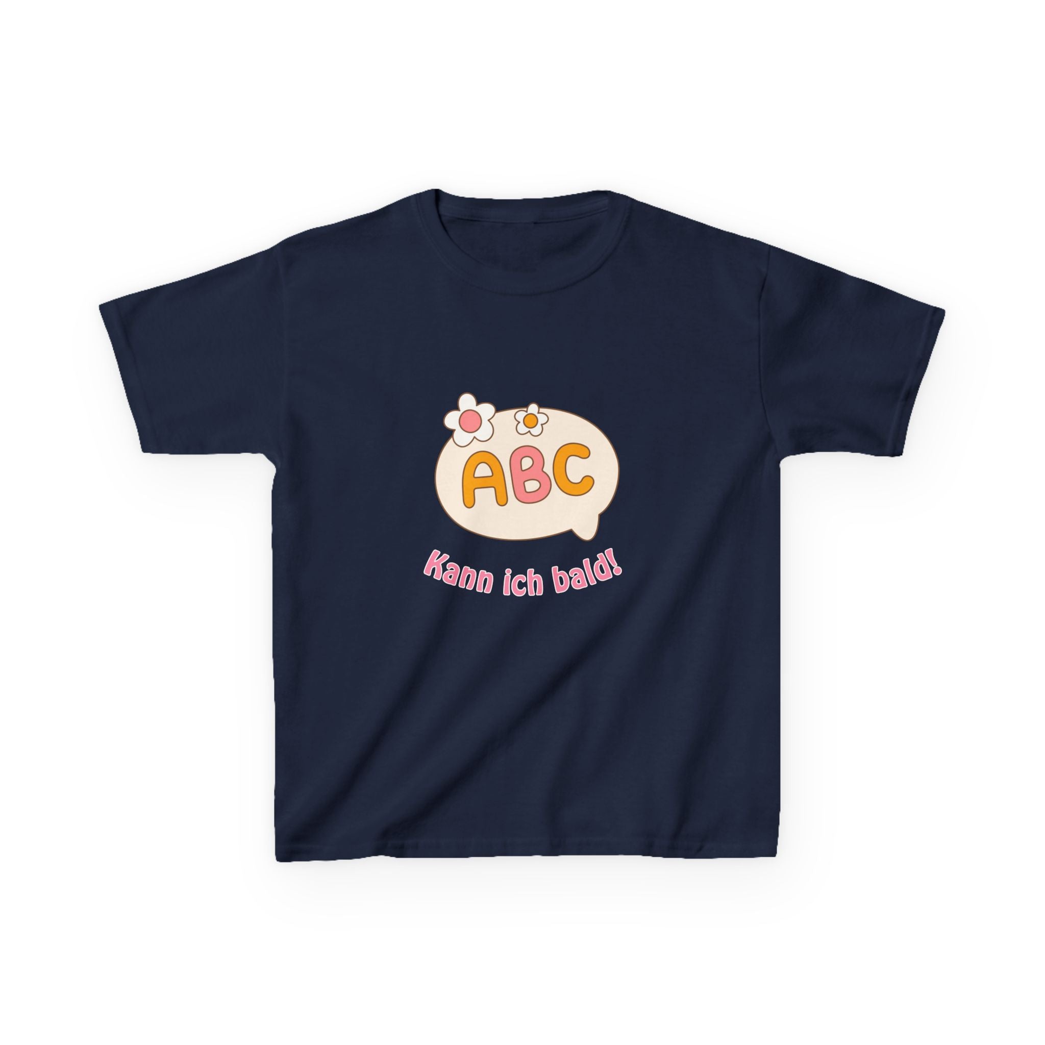 ABC kann ich bald Kinder T-Shirt | Einschulung Mädchen | Süßes Schulstart Shirt mit ABC Motiv