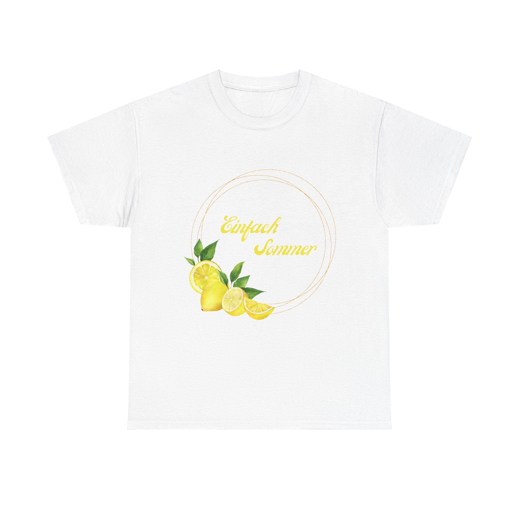 Einfach Sommer T-Shirt | Zitronen Sommer Shirt Damen Herren | Lemon Summer Outfit | Urlaub Shirt