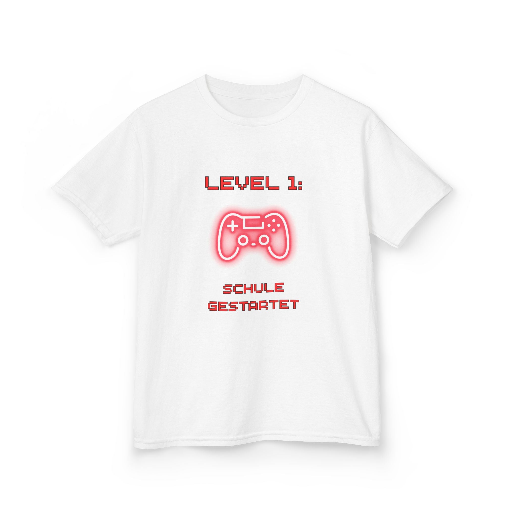 Level 1 Schule gestartet Kinder T-Shirt | Gamer Einschulung Jungen | Cooles Schulstart Shirt 2026