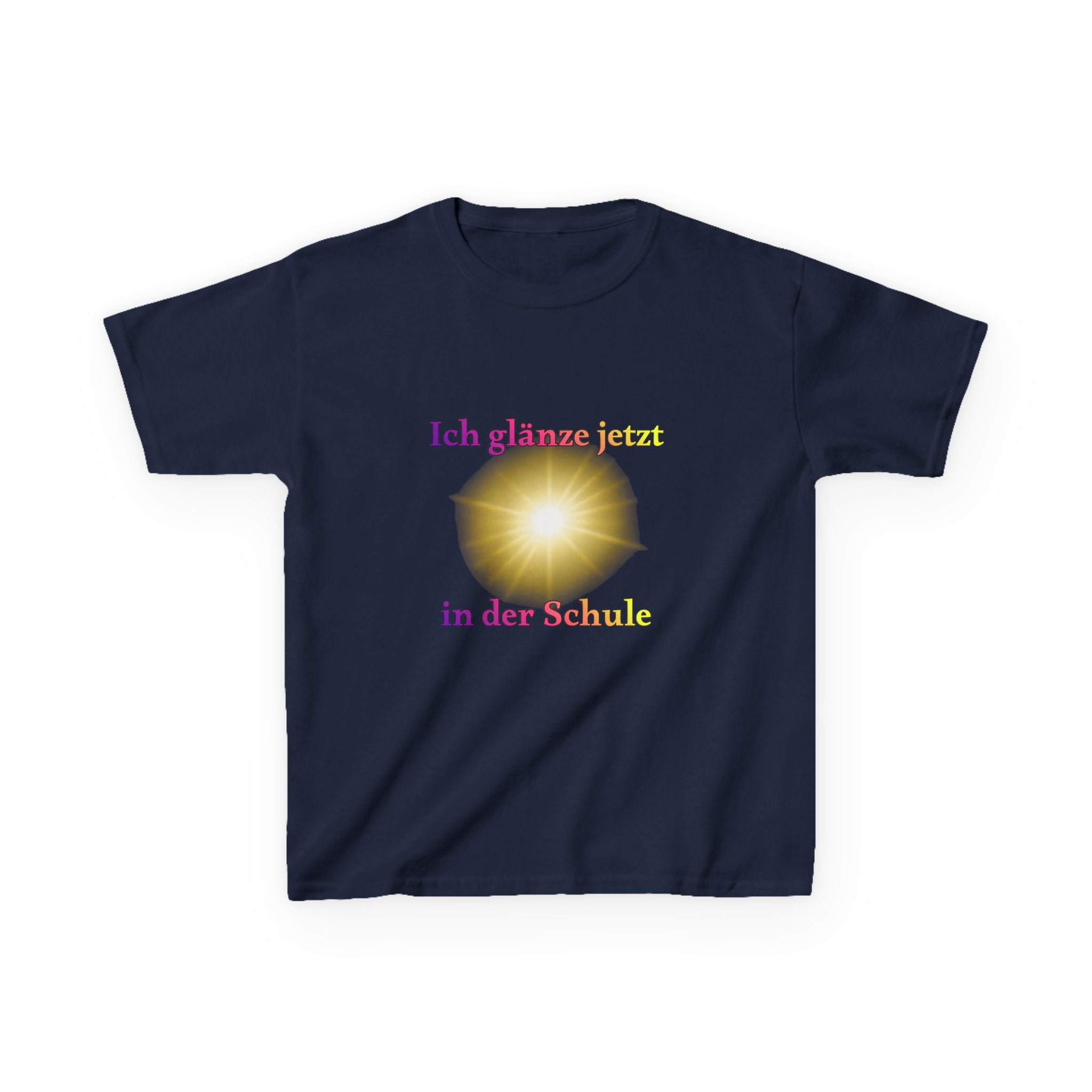 Ich glänze jetzt in der Schule Kinder T-Shirt | Einschulung Mädchen | Süßes Schulstart Shirt