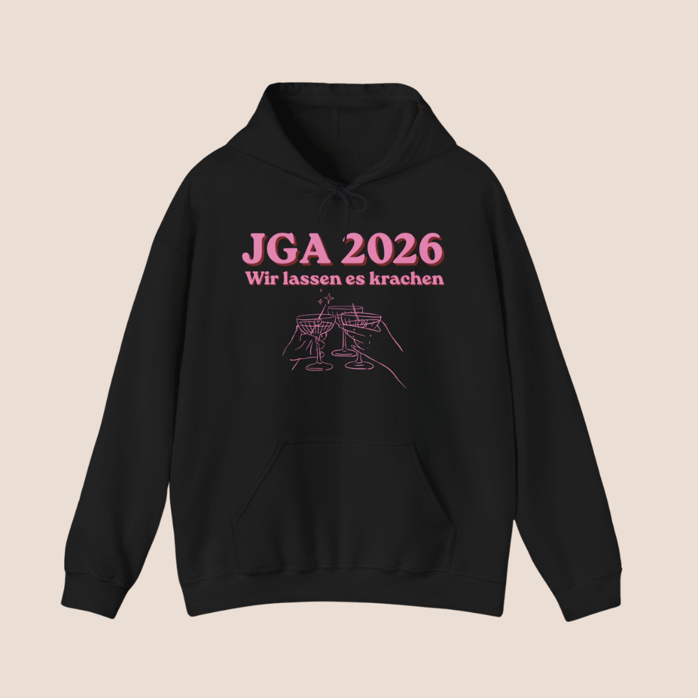 JGA 2026 Hoodie – Wir lassen es krachen | Junggesellinnenabschied Hoodie | Team Bride Outfit
