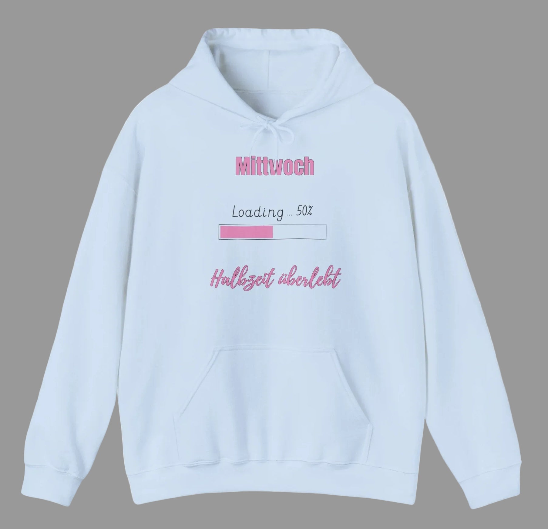 Mittwoch Halbzeit überlebt Hoodie – Lustiger Mittwoch Hoodie – Wochenmitte Hoodie – Büro Hoodie – Gemütlicher Kapuzenpullover