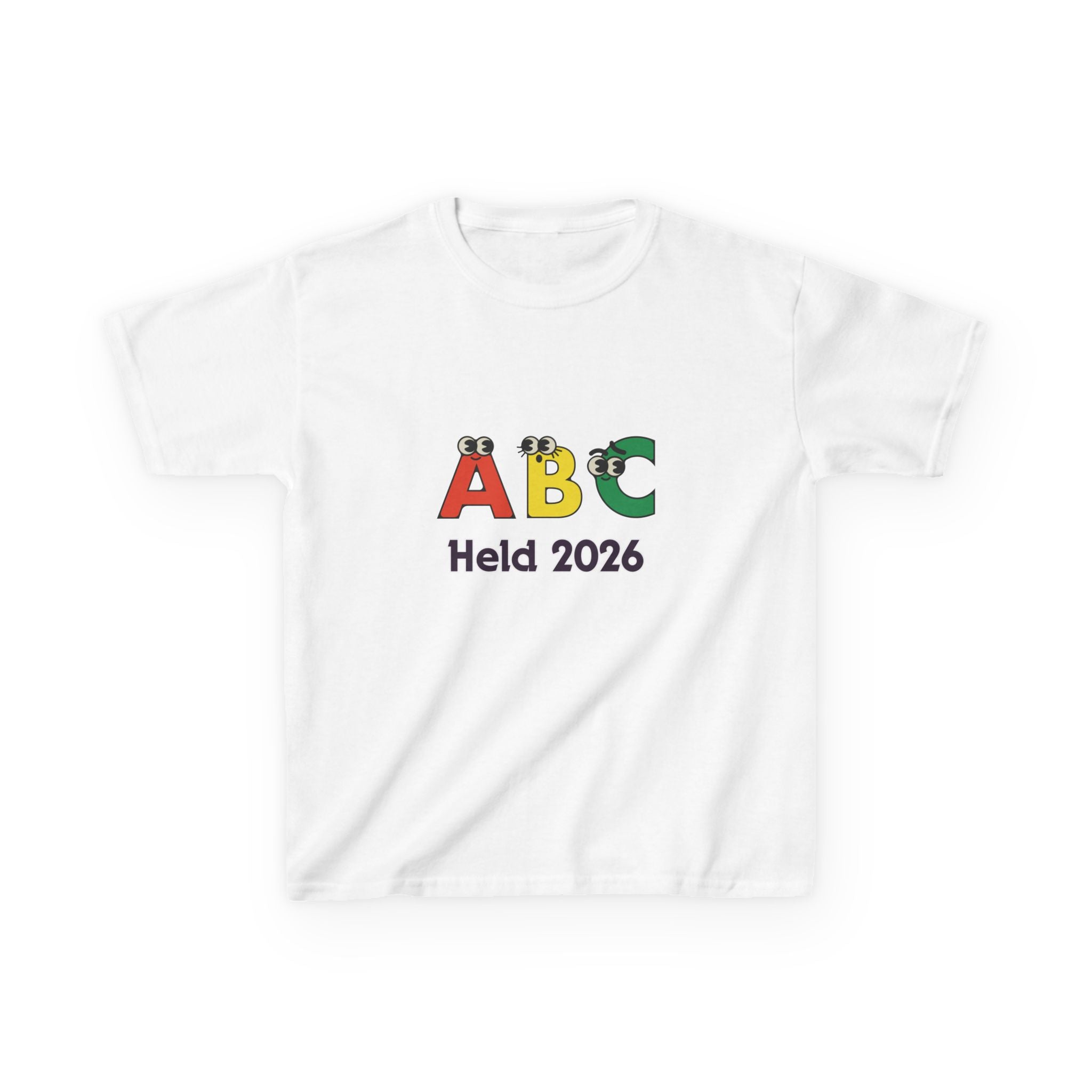 ABC Held 2026 Kinder T-Shirt | Einschulung Jungen & Mädchen | Süßes Schulstart Shirt mit ABC Motiv