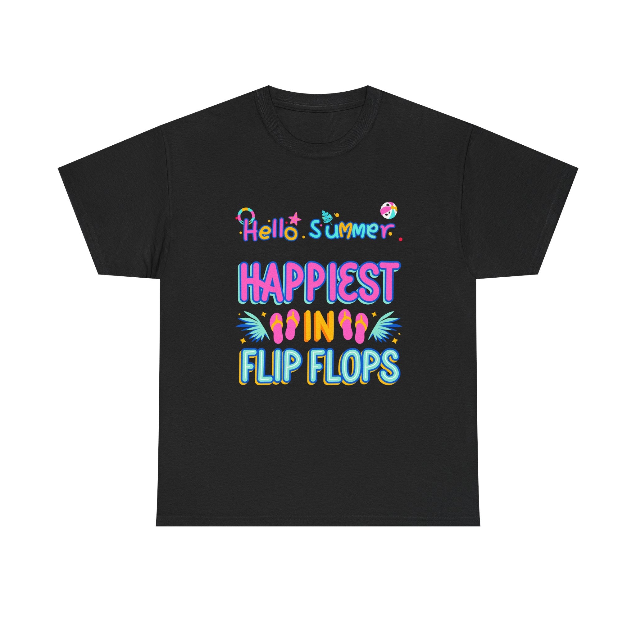 Happiest in Flip Flops – Sommer T-Shirt für Urlaub & Strand