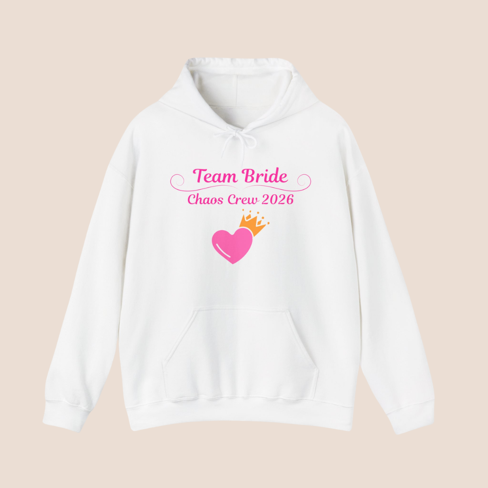 Team Bride Hoodie – Chaos Crew 2026 | JGA Hoodie Frauen | Junggesellinnenabschied Outfit