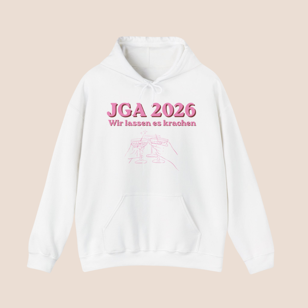 JGA 2026 Hoodie – Wir lassen es krachen | Junggesellinnenabschied Hoodie | Team Bride Outfit