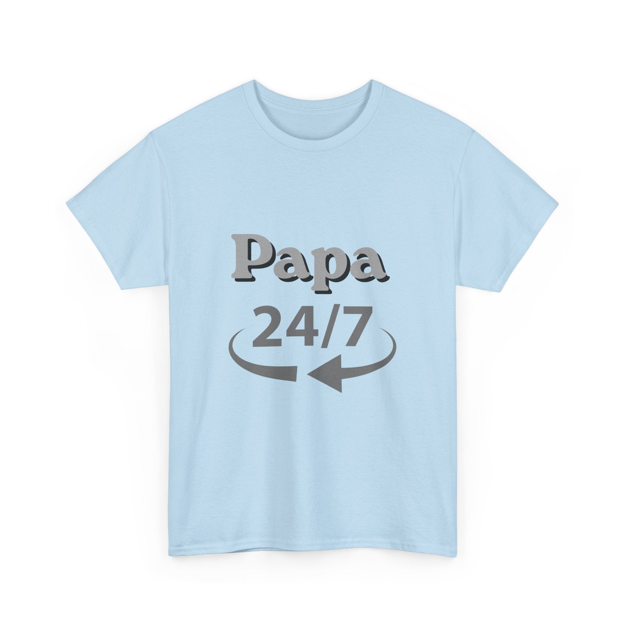 Papa 24/7 T-Shirt Herren Geschenk für Papa Vatertag lustiges Shirt Vater Geschenkidee