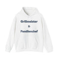 Grillmeister & Familienchef Hoodie | Lustiger Grill Hoodie für Männer | Geschenk für Papa | BBQ Hoodie | Vatertag Geschenk | Unisex Kapuzenpullover