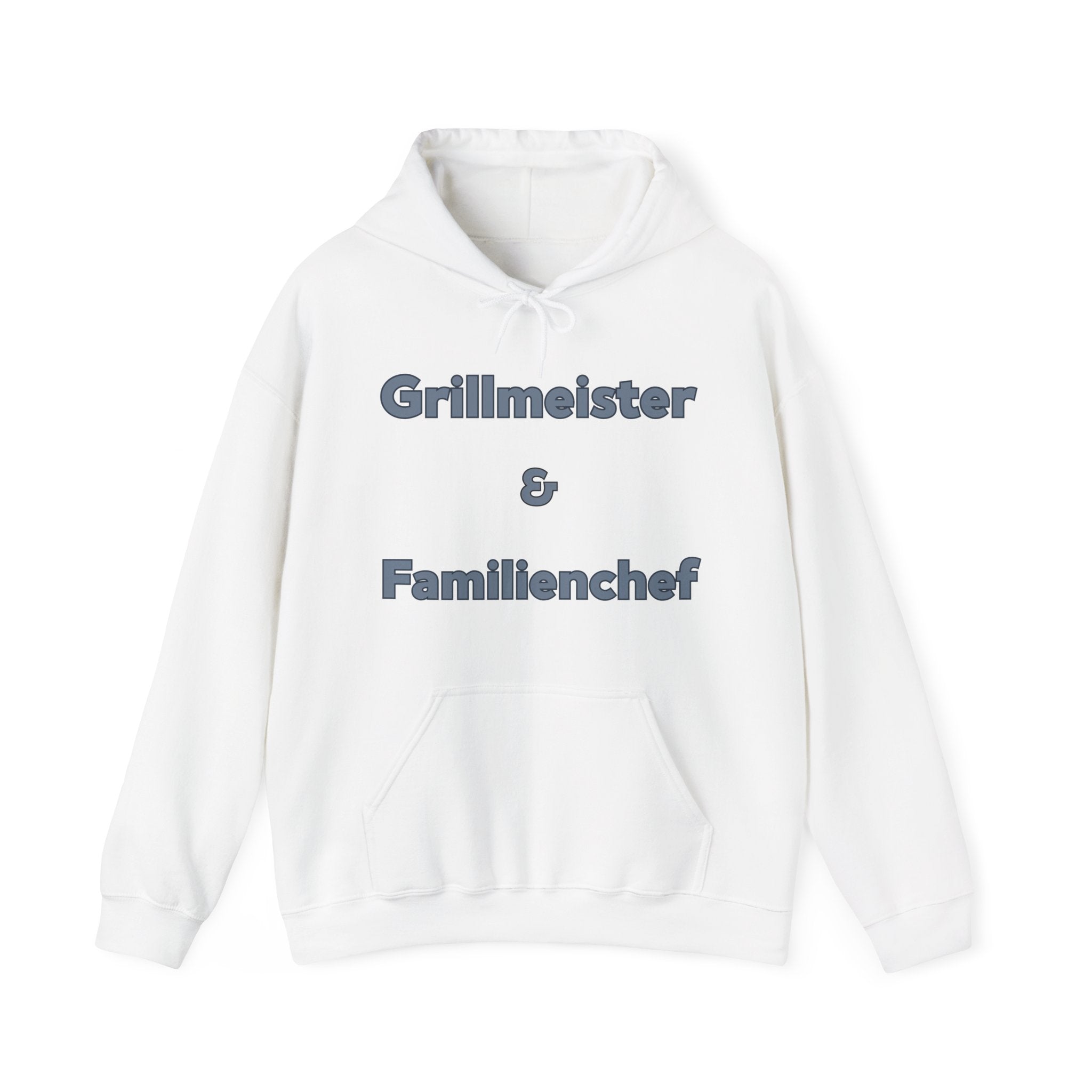 Grillmeister & Familienchef Hoodie | Lustiger Grill Hoodie für Männer | Geschenk für Papa | BBQ Hoodie | Vatertag Geschenk | Unisex Kapuzenpullover