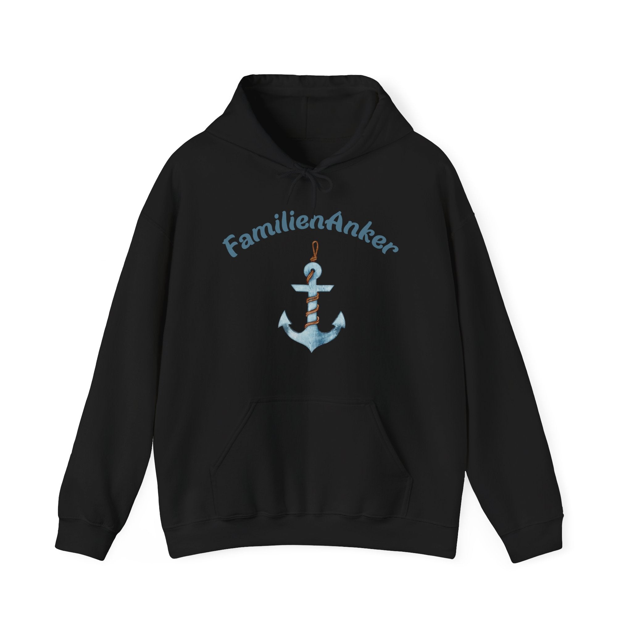 FamilienAnker Hoodie – Geschenk für Papa – Maritimer Kapuzenpullover für Väter – Vatertag Geschenk