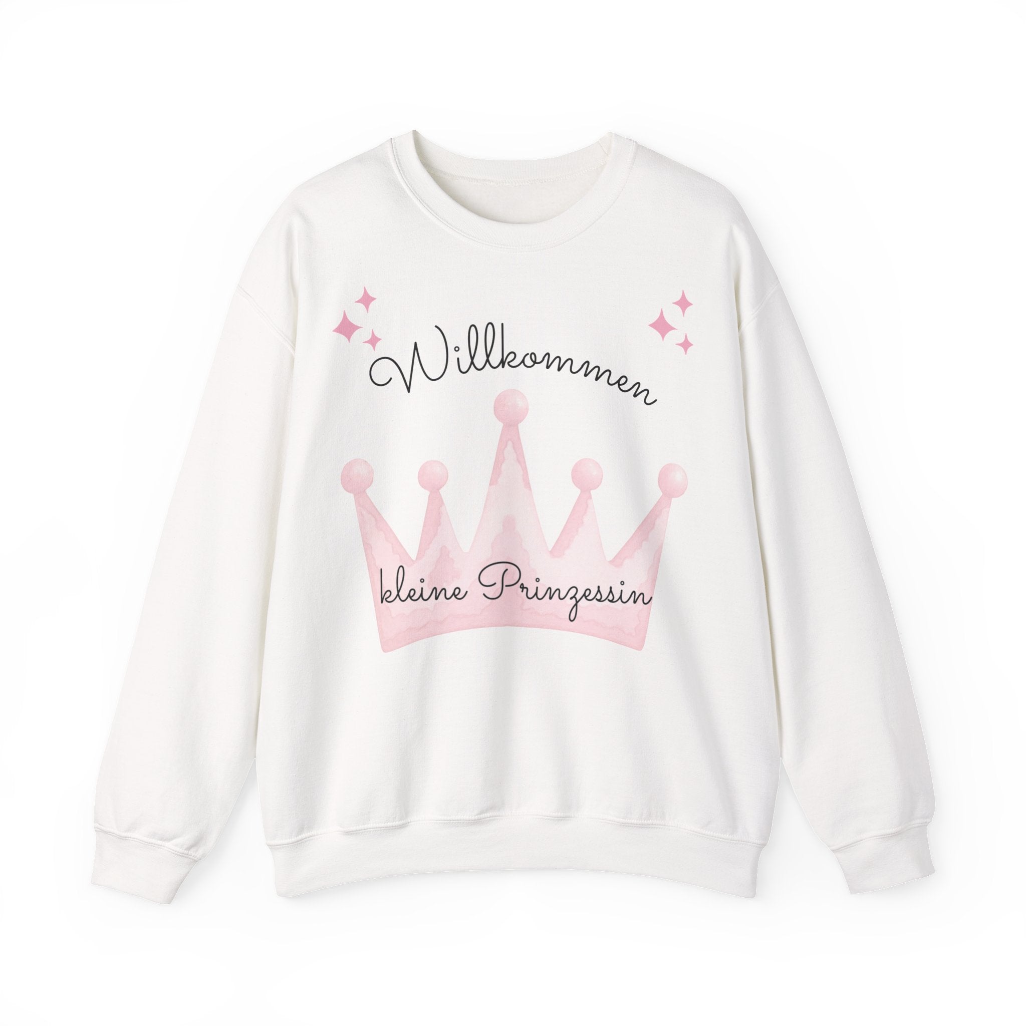 Willkommen kleine Prinzessin Sweatshirt – Süßes Schwangerschaft & Baby Sweatshirt – Geschenk zur Geburt Mädchen