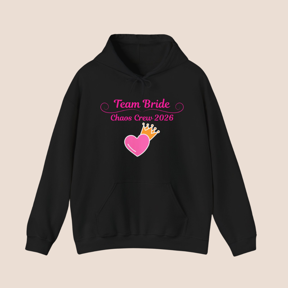 Team Bride Hoodie – Chaos Crew 2026 | JGA Hoodie Frauen | Junggesellinnenabschied Outfit