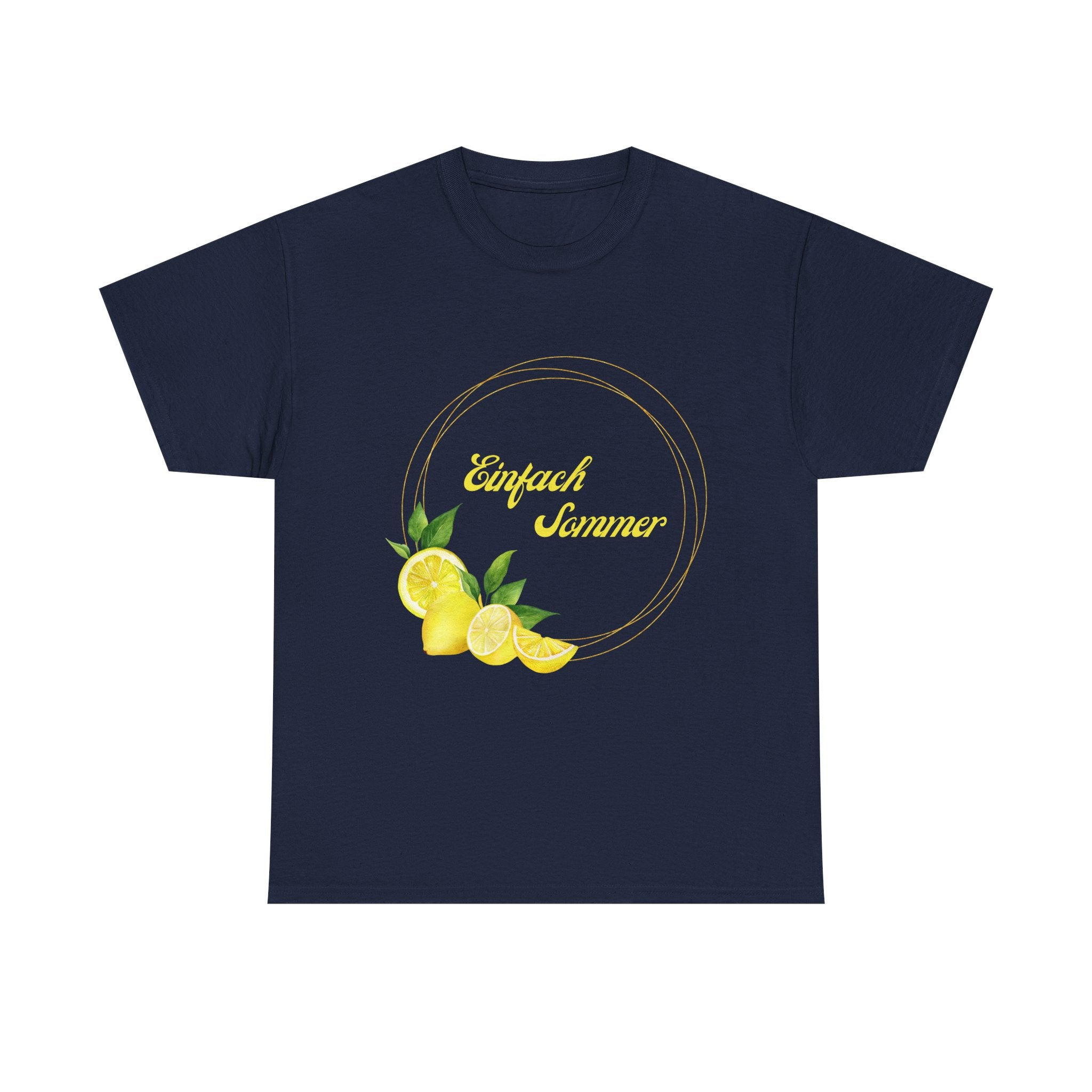 Einfach Sommer T-Shirt | Zitronen Sommer Shirt Damen Herren | Lemon Summer Outfit | Urlaub Shirt