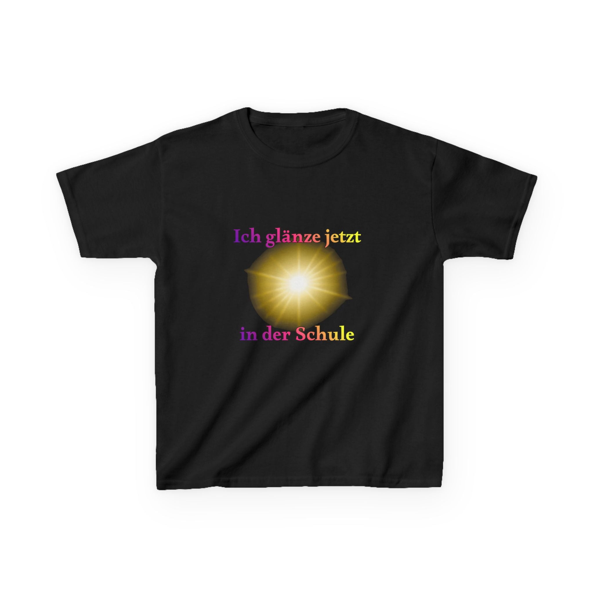 Ich glänze jetzt in der Schule Kinder T-Shirt | Einschulung Mädchen | Süßes Schulstart Shirt