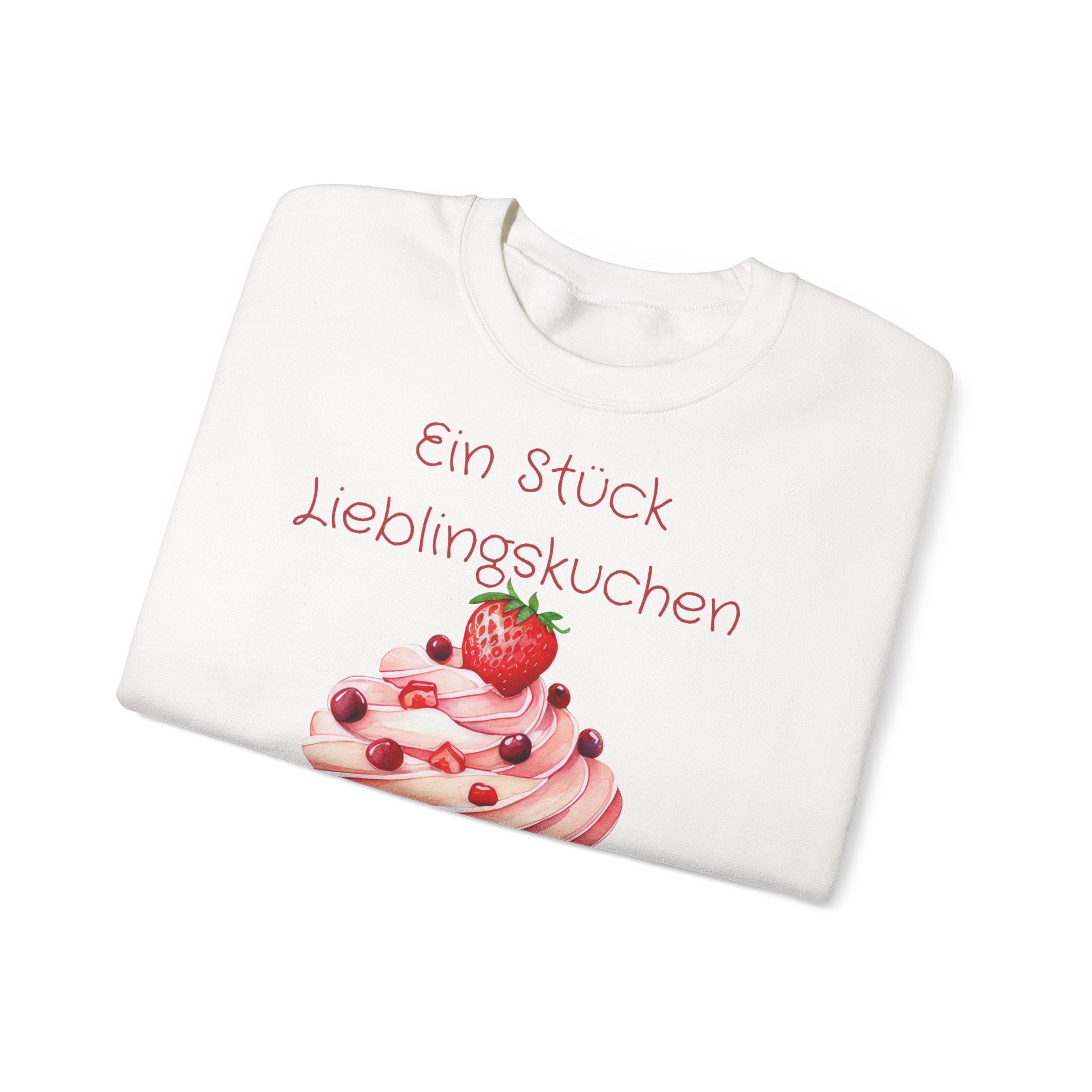 Ein Stück Lieblingskuchen versüßt die Seele Sweatshirt – Süßes Kuchen Sweatshirt – Cozy Backliebe Pullover