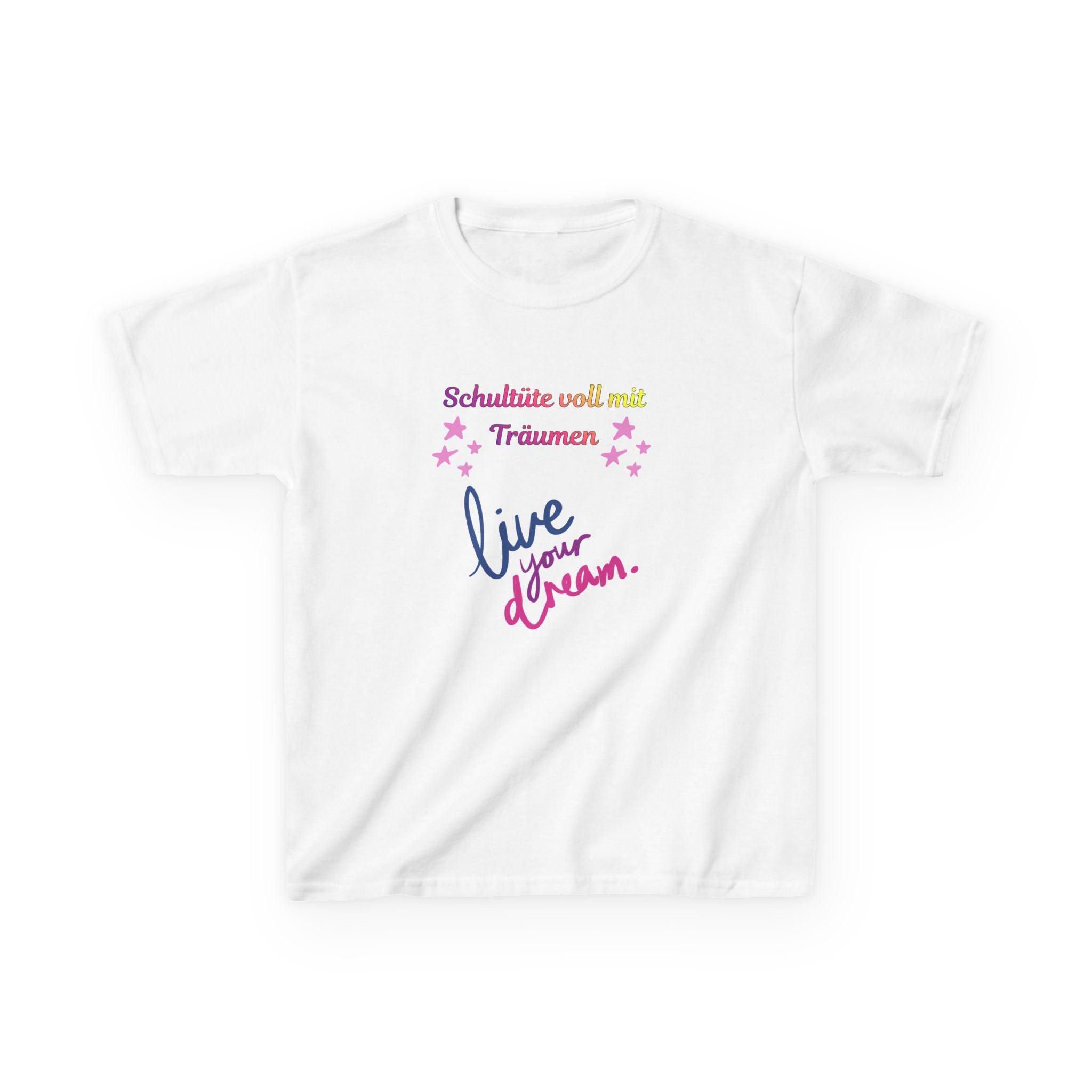 Schultüte voll mit Träumen Kinder T-Shirt | Einschulung Mädchen | Süßes Schulstart Shirt