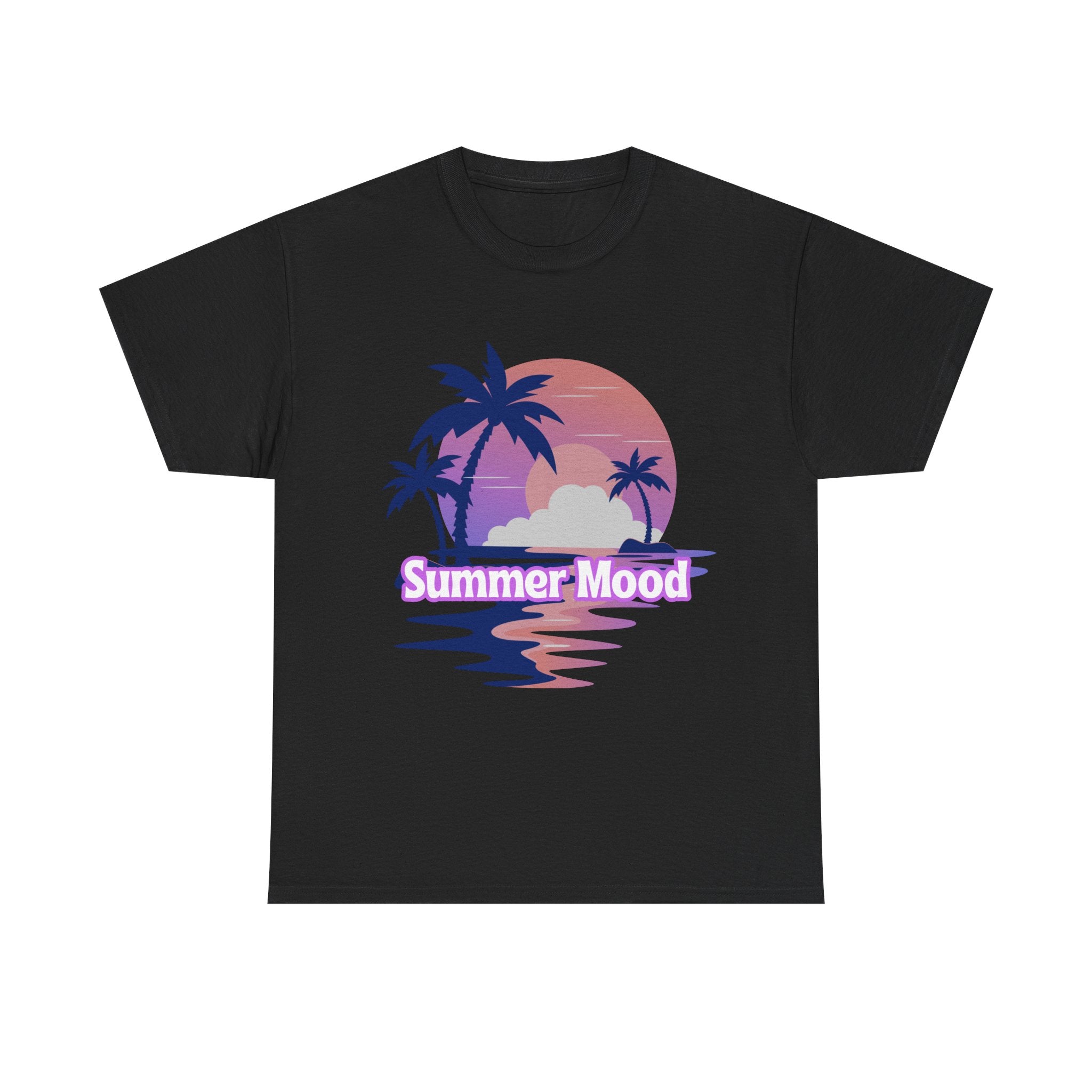 Summer Mood T-Shirt | Sommer Shirt für Damen & Herren | Urlaub Strand Sunset Palmen Shirt