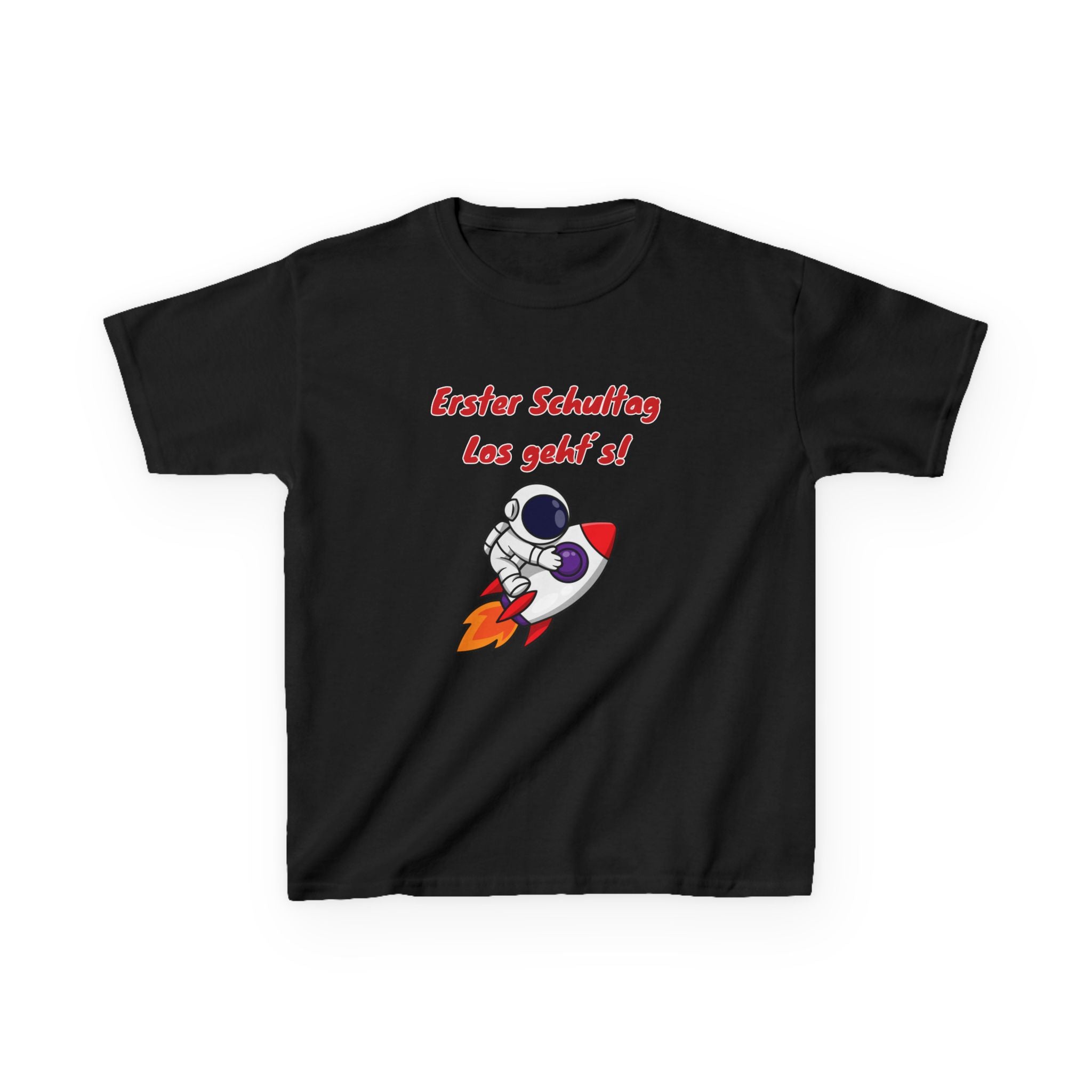 Erster Schultag Los geht’s Kinder T-Shirt | Einschulung Jungen | Cooles Schulstart Shirt mit Rakete