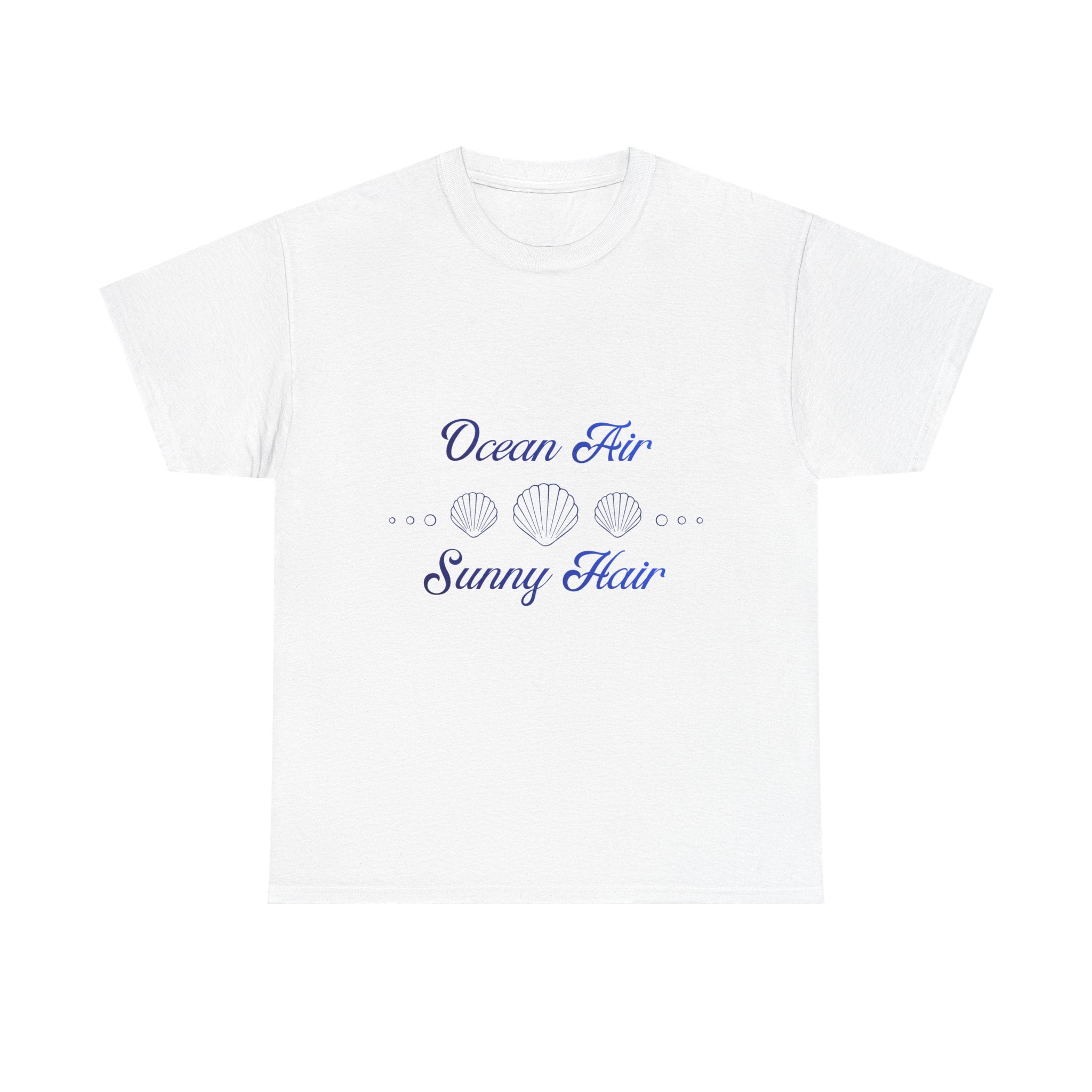 Ocean Air & Sunny Hair T-Shirt | Sommer Shirt Damen Herren | Strand Urlaub Shirt | Beach Vibes Outfit