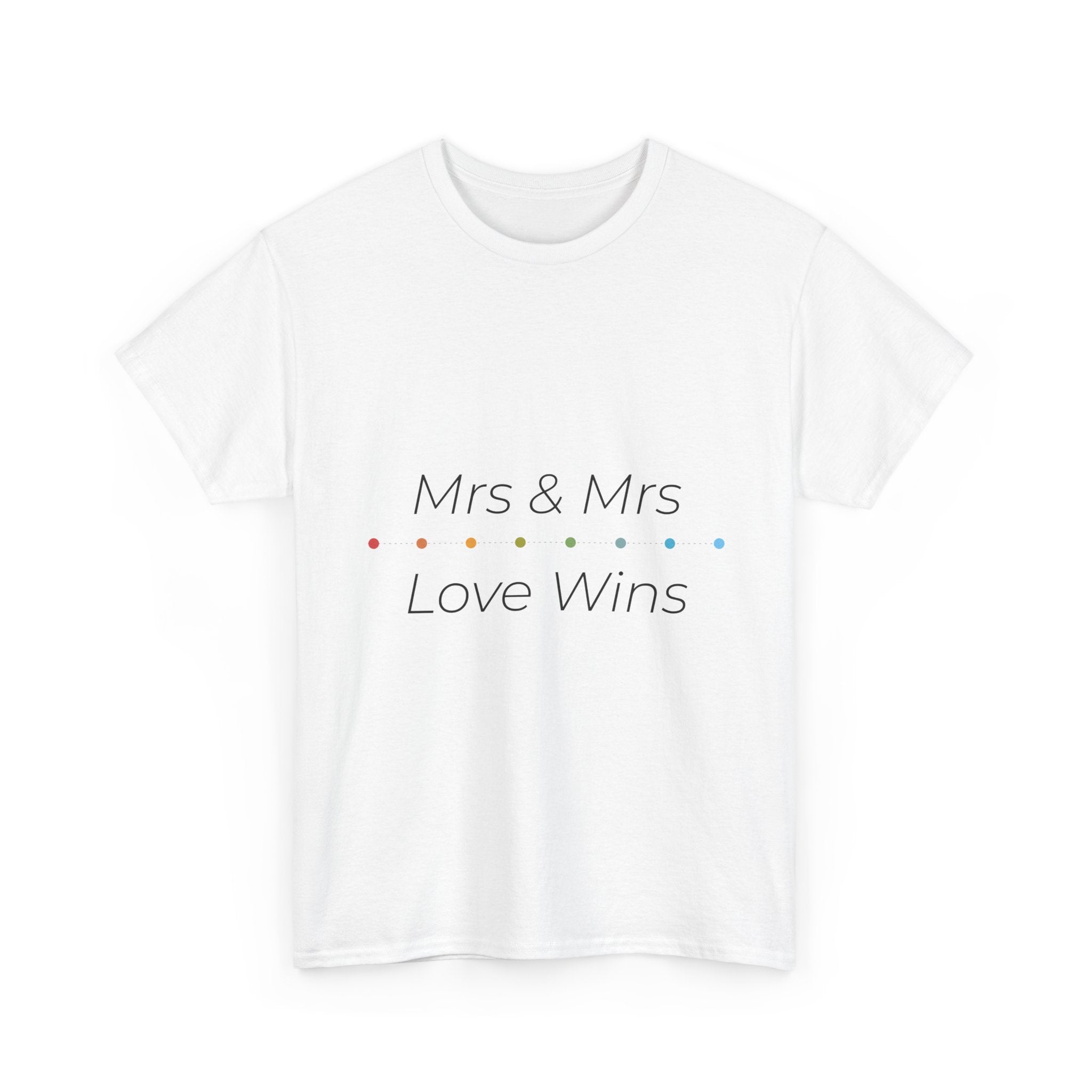 T-Shirt „Mrs & Mrs Love Wins“ – LGBTQ Hochzeit Shirt – Geschenk für Frauenpaar