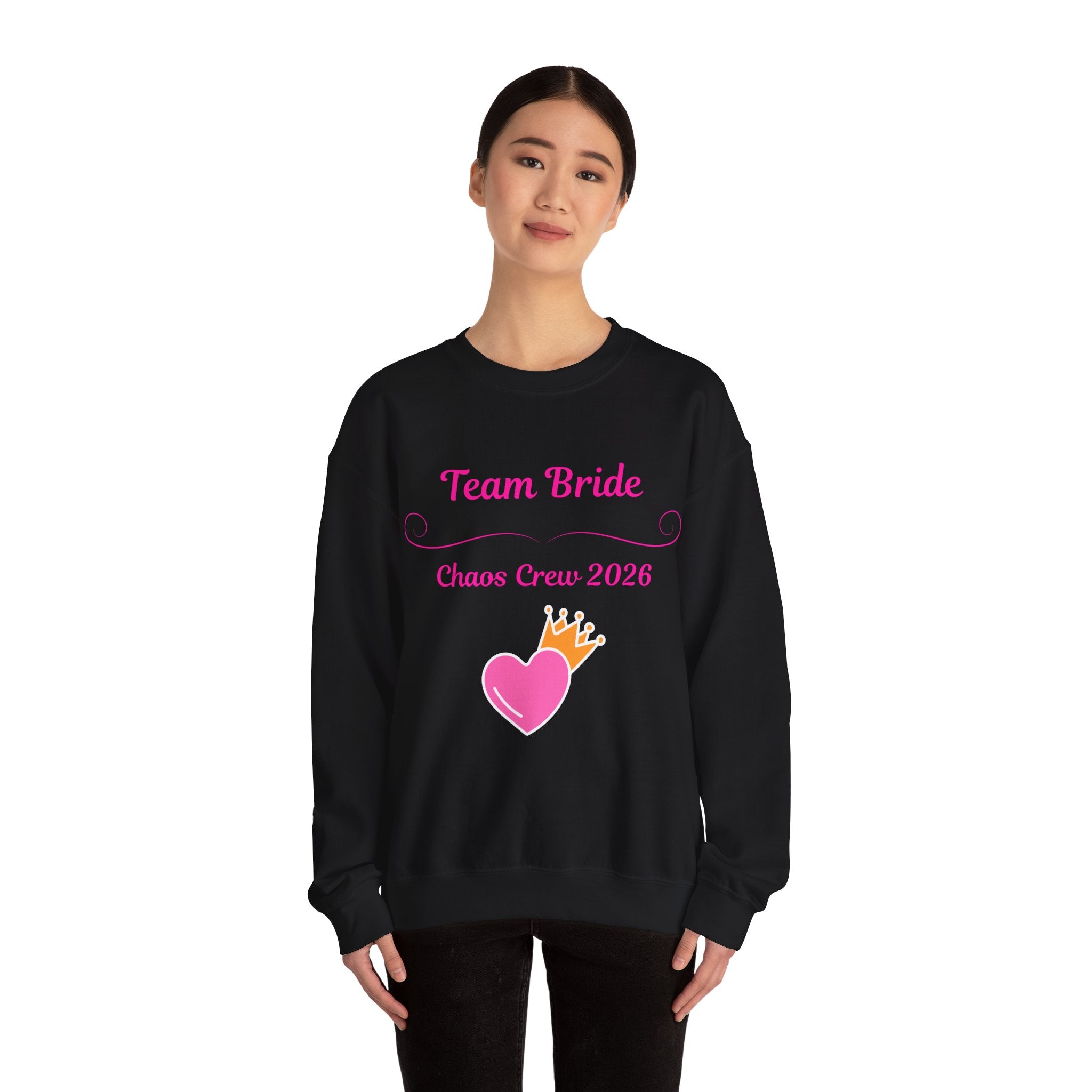 Team Bride Sweatshirt – Chaos Crew 2026 | JGA Pullover Frauen | Junggesellinnenabschied Outfit