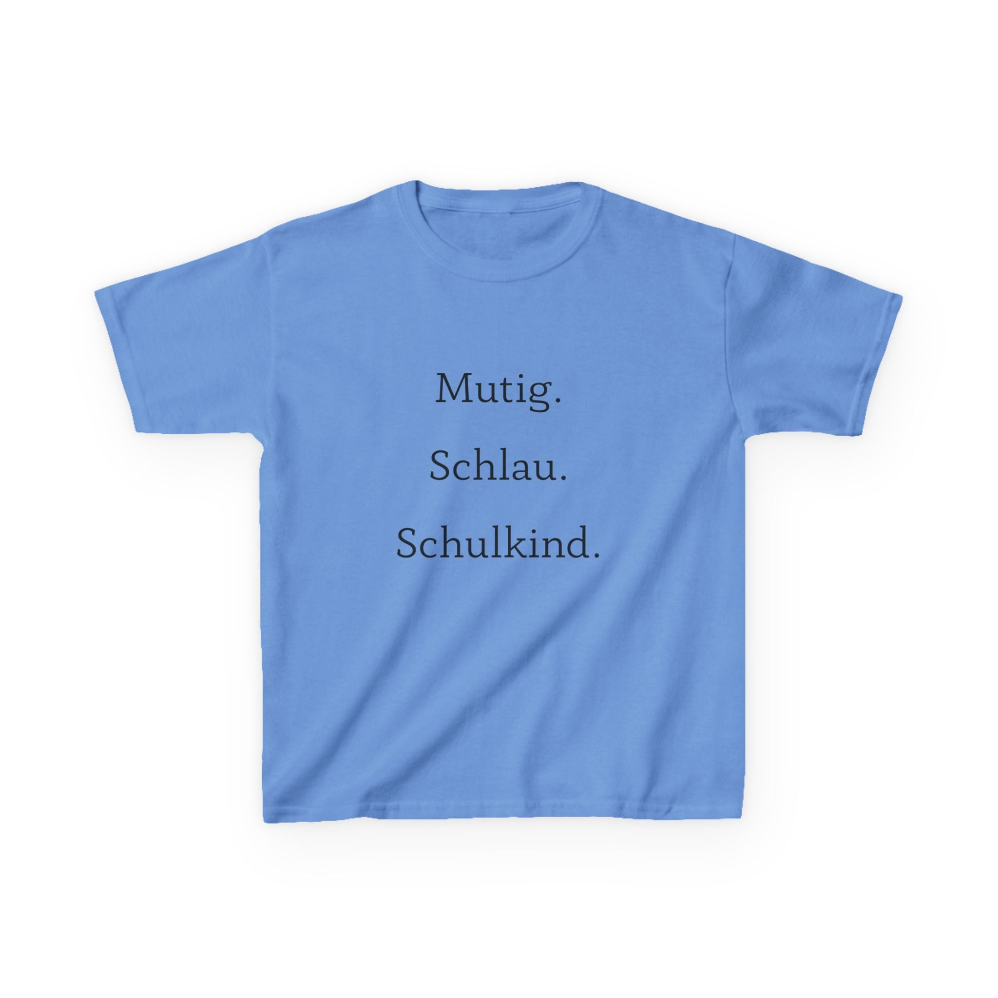 Mutig. Schlau. Schulkind. Kinder T-Shirt | Einschulung Jungen & Mädchen | Modernes Schulstart Shirt