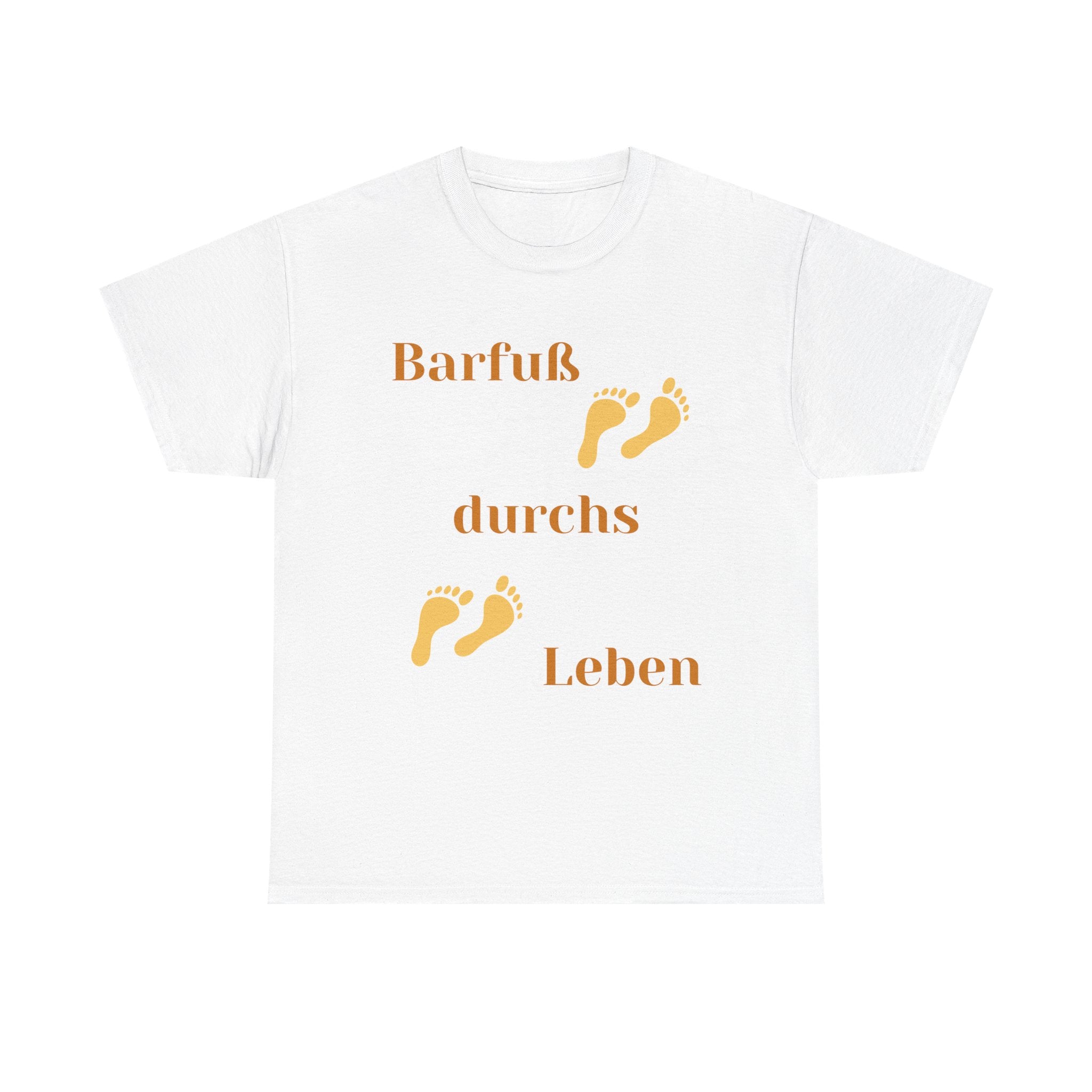 Barfuß durchs Leben T-Shirt | Sommer Shirt Damen Herren | Beach Vibes Shirt | Urlaub Strand Outfit