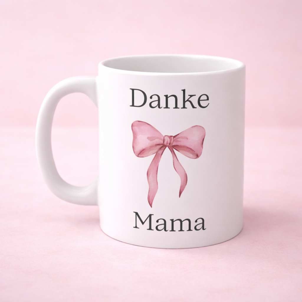 Danke Mama Tasse 330 ml – Geschenk für Mama – Muttertag Geschenk – Kaffeetasse Mama