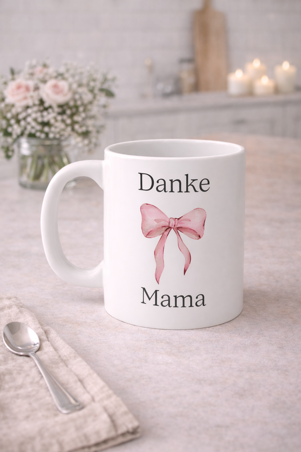 Danke Mama Tasse 330 ml – Geschenk für Mama – Muttertag Geschenk – Kaffeetasse Mama
