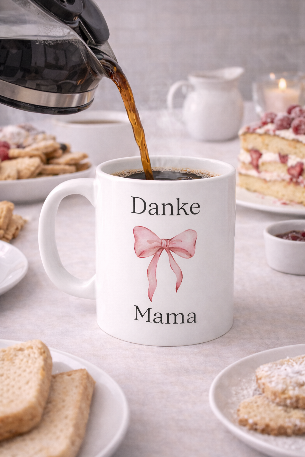 Danke Mama Tasse 330 ml – Geschenk für Mama – Muttertag Geschenk – Kaffeetasse Mama