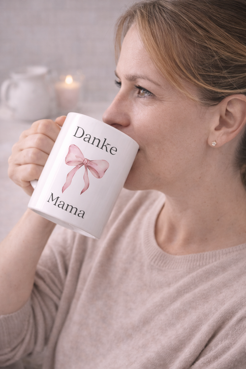 Danke Mama Tasse 330 ml – Geschenk für Mama – Muttertag Geschenk – Kaffeetasse Mama
