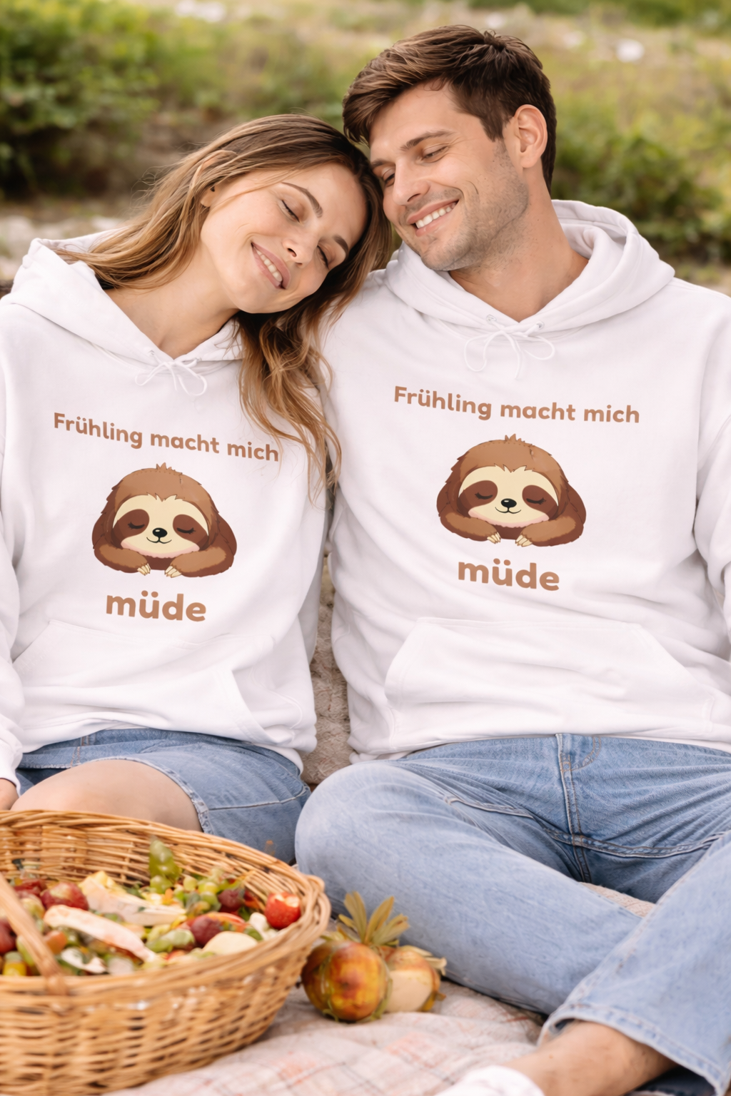 Frühling macht mich müde Hoodie – Lustiger Frühlings Hoodie – Faultier Hoodie – Gemütlicher Hoodie Spruch – Geschenk Idee