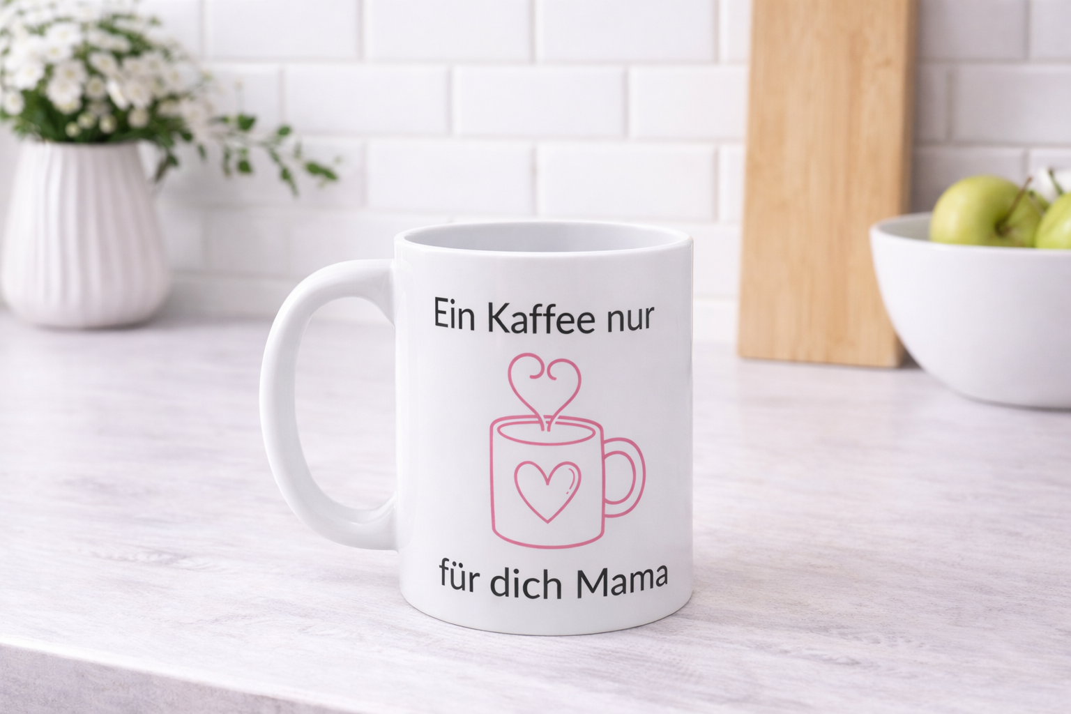 Tasse „Ein Kaffee nur für dich Mama“ – Geschenk für Mama – 330 ml Keramiktasse