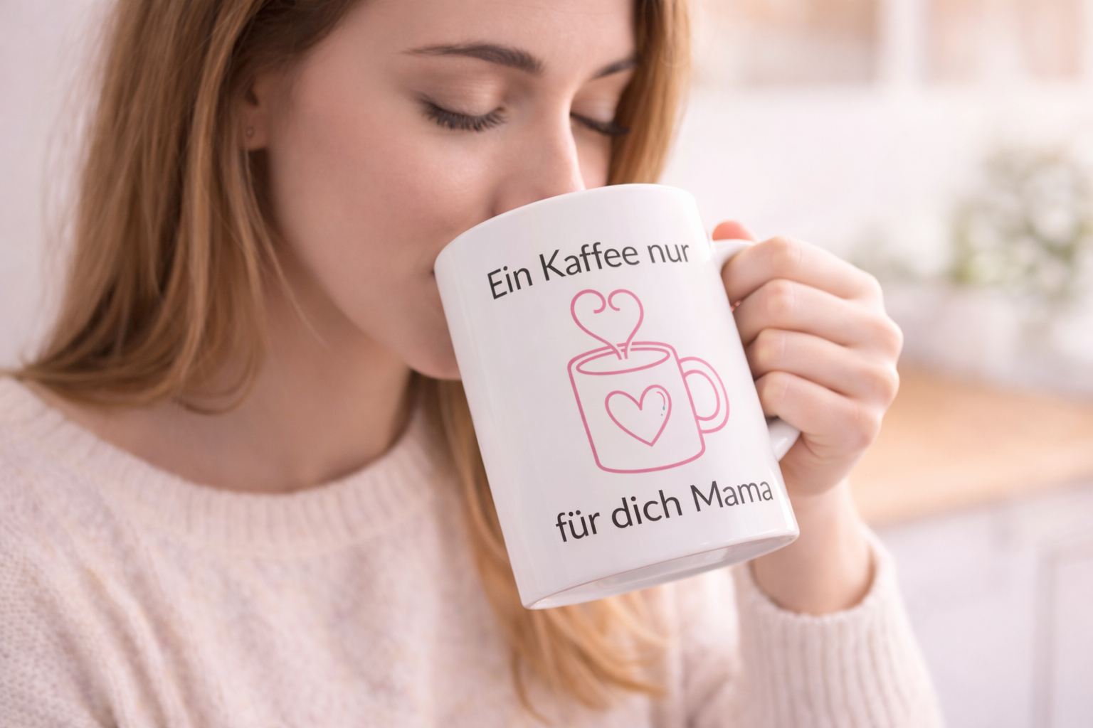 Tasse „Ein Kaffee nur für dich Mama“ – Geschenk für Mama – 330 ml Keramiktasse